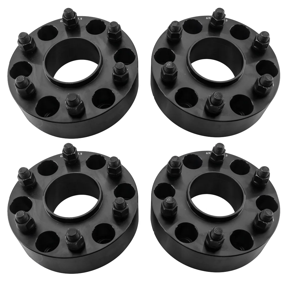 Kmowoo 2pieces Professional Hub Centric Wheel Adapters for Chevrolet 1988-2016 Cadillac 2012-2016 GMC 1988-2016 Black