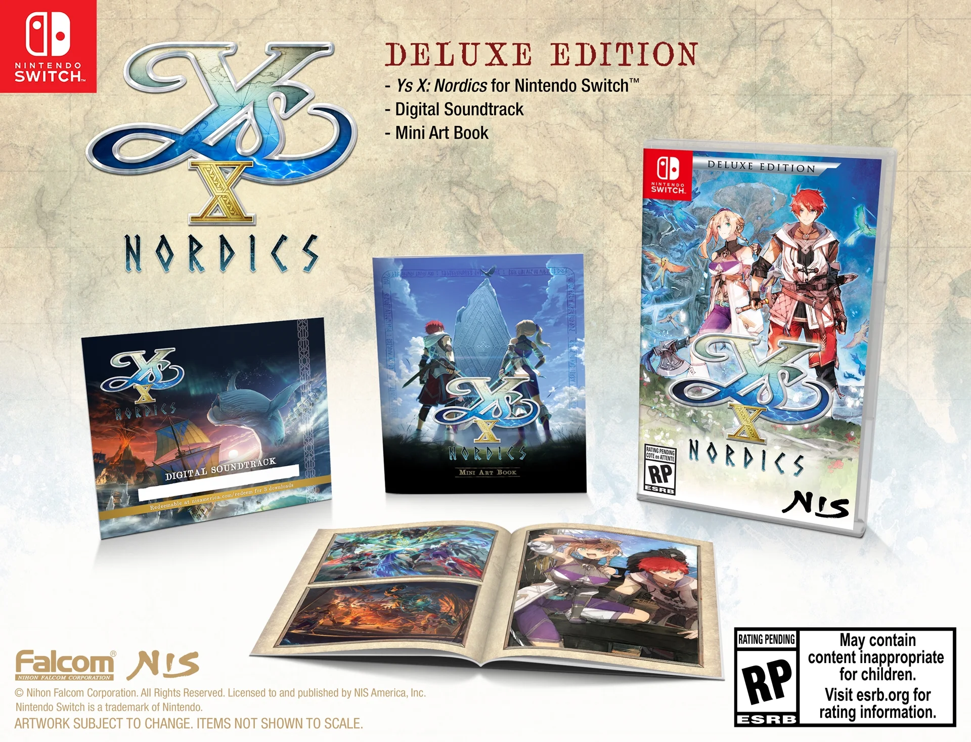 Ys X: Nordics - Deluxe Edition, Nintendo Switch