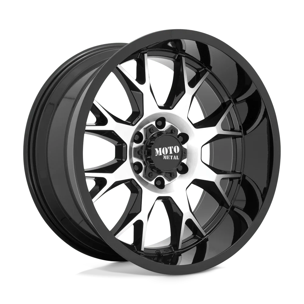 Moto Metal Mo806 20X9 6X139.7 0Et 78.1Cb Gloss Black Machined Wheel