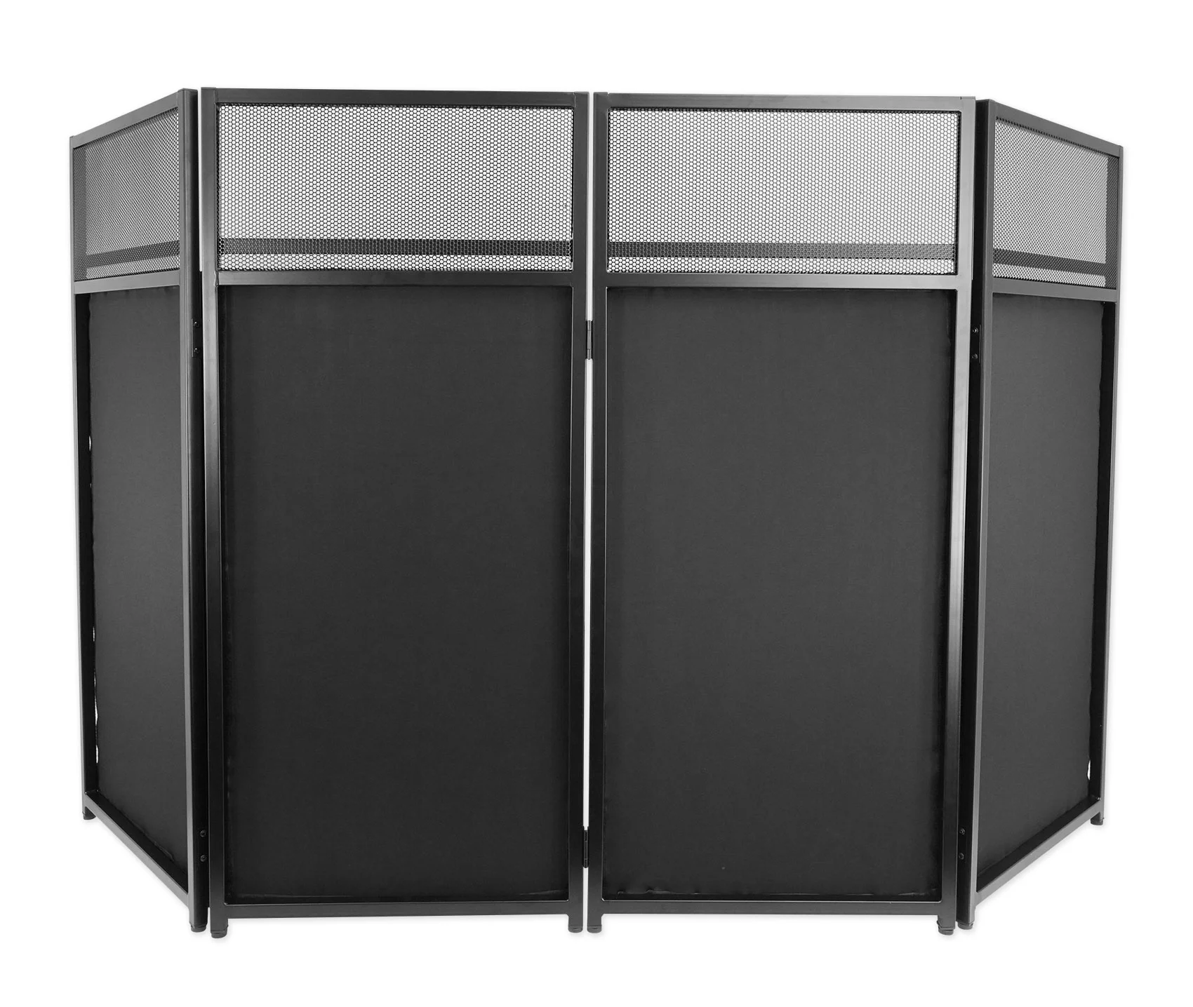 Rockville ROCKBOOTH DJ Event Booth Facade w/Built in Table+Travel Bag+Scrims