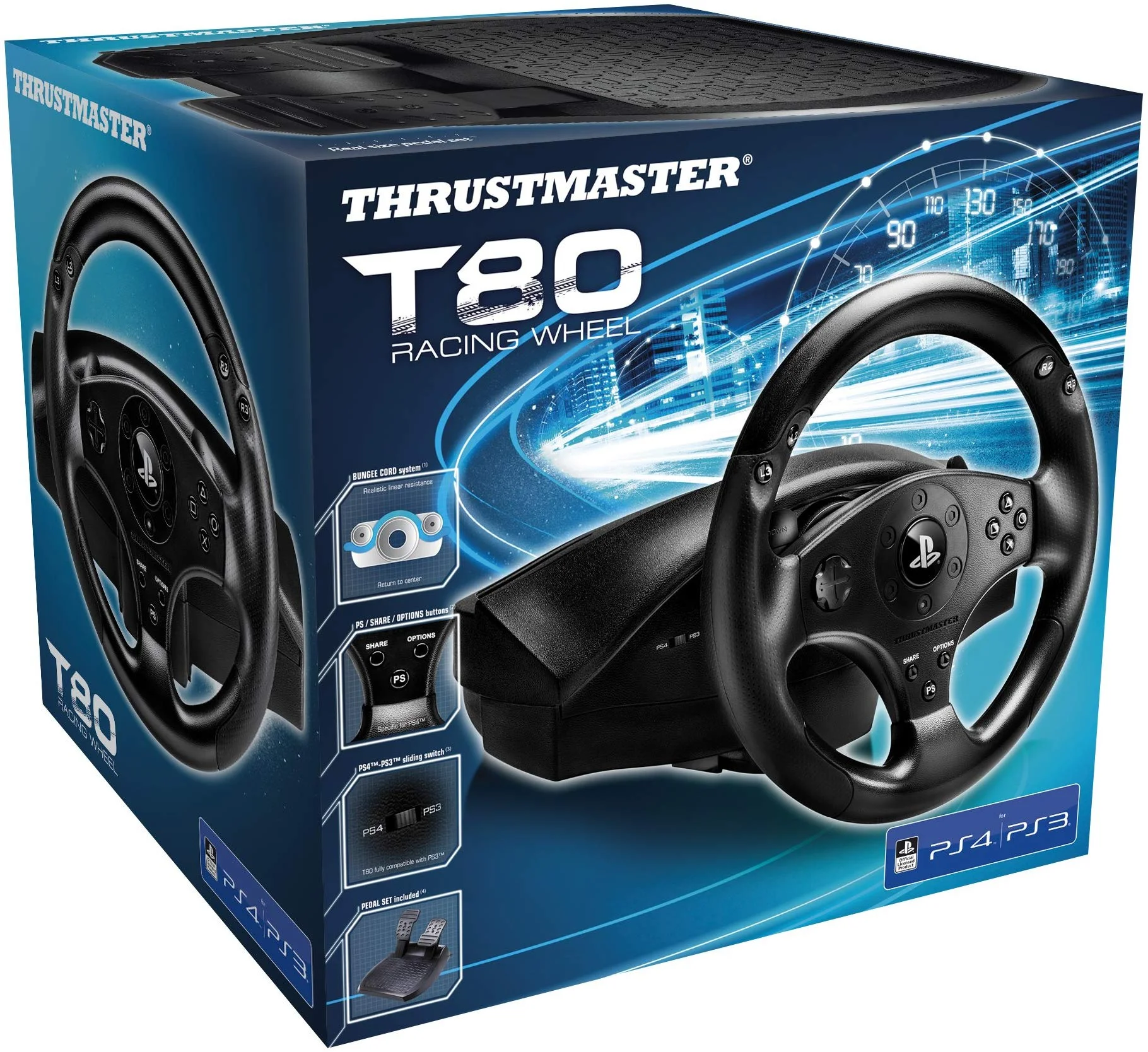 Thrustmaster T80 PS4 Officially Licensed Racing Wheel, 4169071