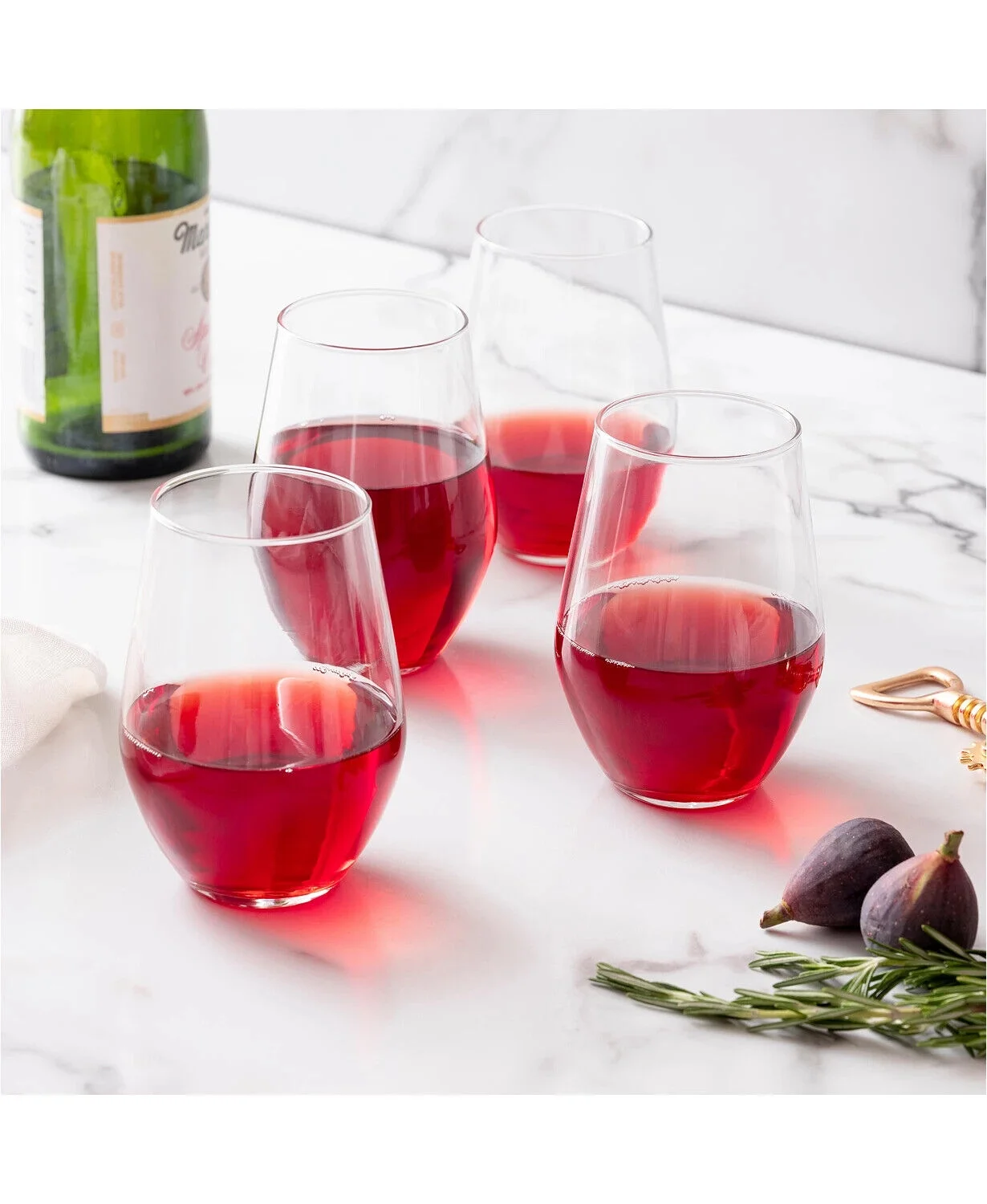 Luminarc Concerto Stemless Wine (Set of 4), 19 oz, Clear