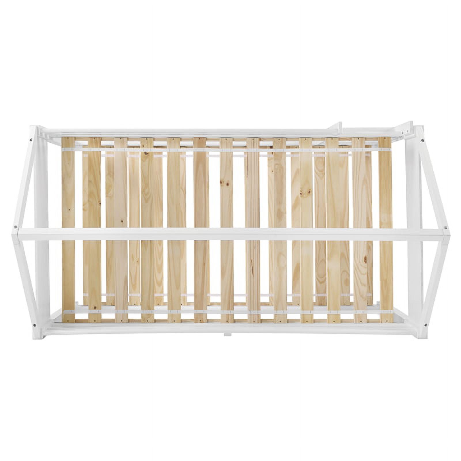 Linon Merritt Wood Twin Bunkbed in White