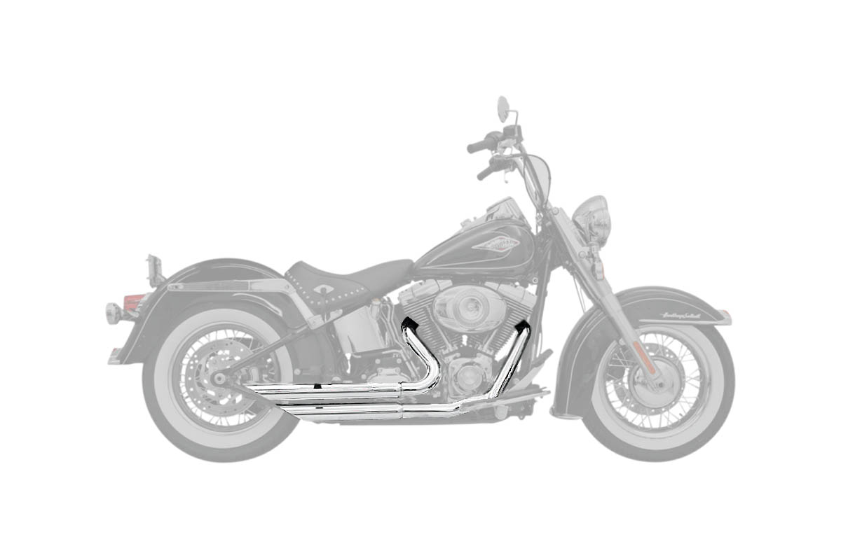 Bassani Firepower Series  FireFlight Chrome Exhaust System (12113B)