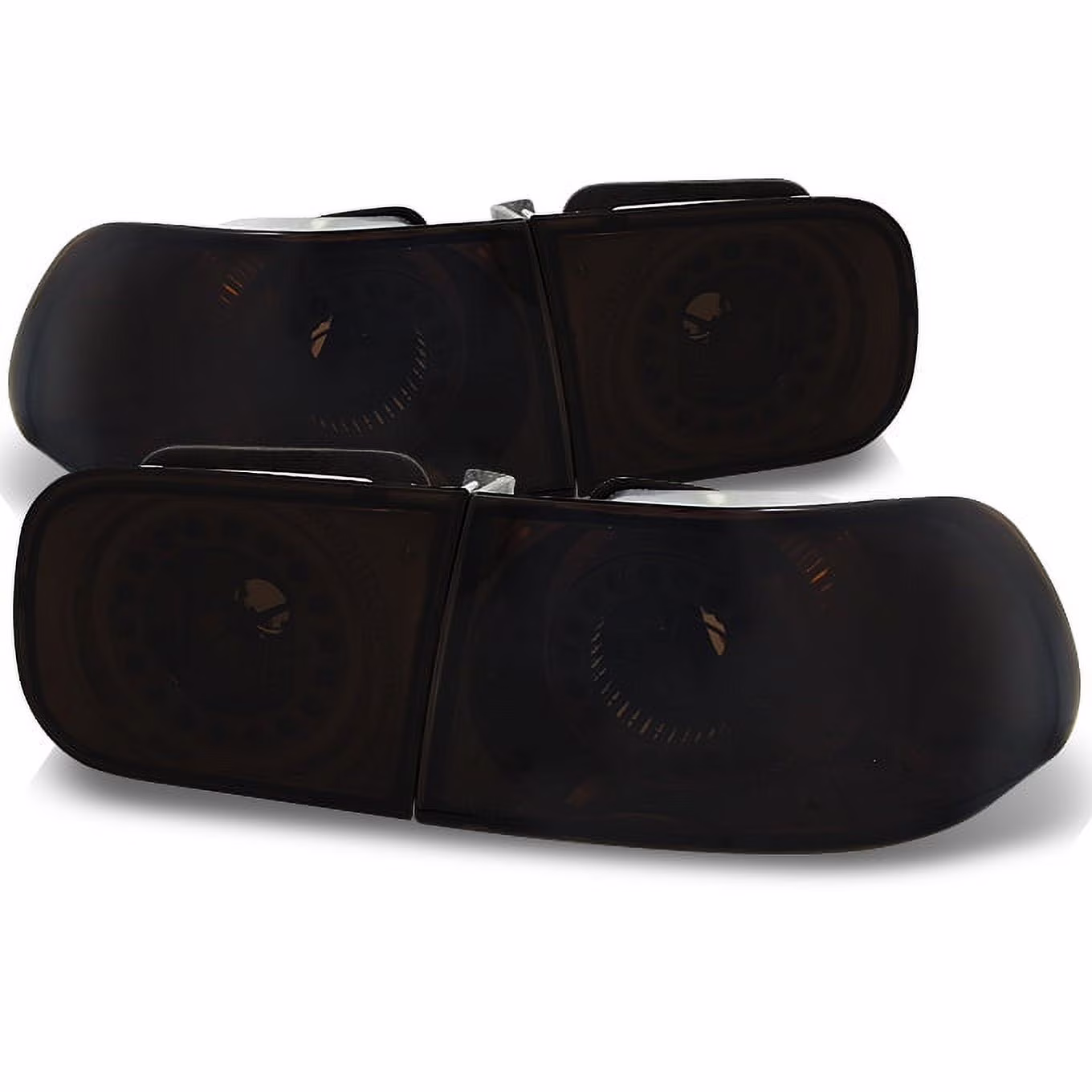 AKKON - For Honda Civic 2Dr Coupe 4Dr Sedan Smoke LED Ring Style Tail Lights Tail Lamps Replacement Pair Set