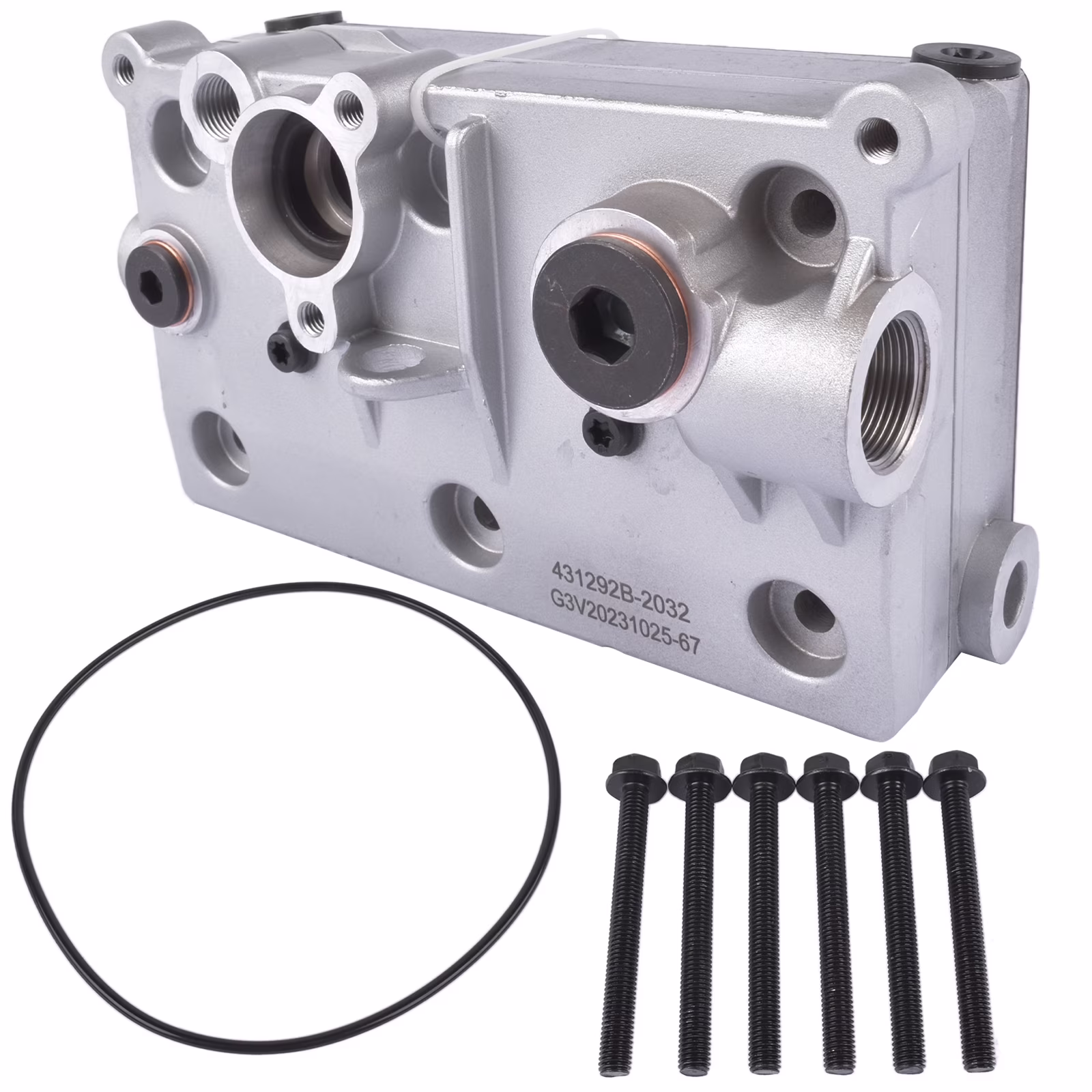 GELUOXI Air Compressor Cylinder Head Kit for Volvo D13 Engine #22203109 9125129252 9125120116