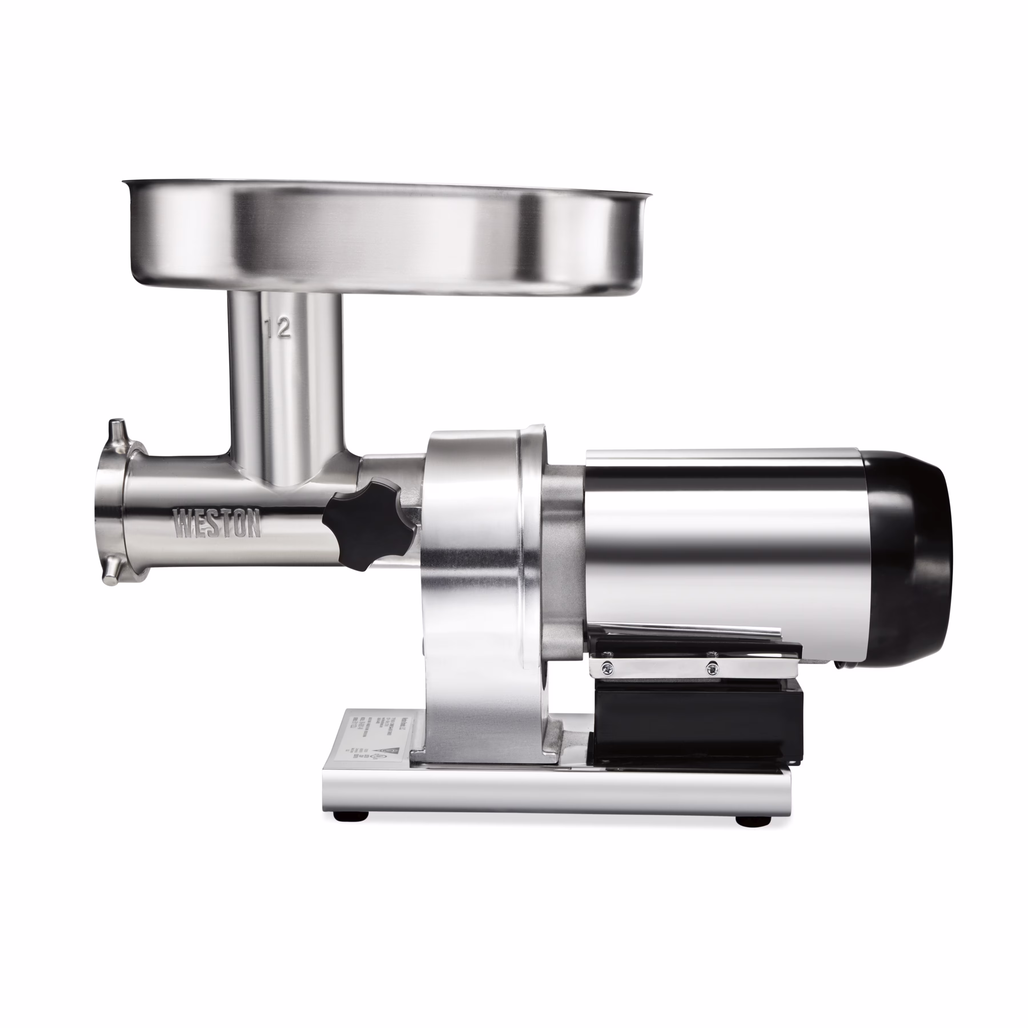 Weston Butcher Series Commercial Grade #12 Electric Meat Grinder, 0.75 HP, 09-1201-W