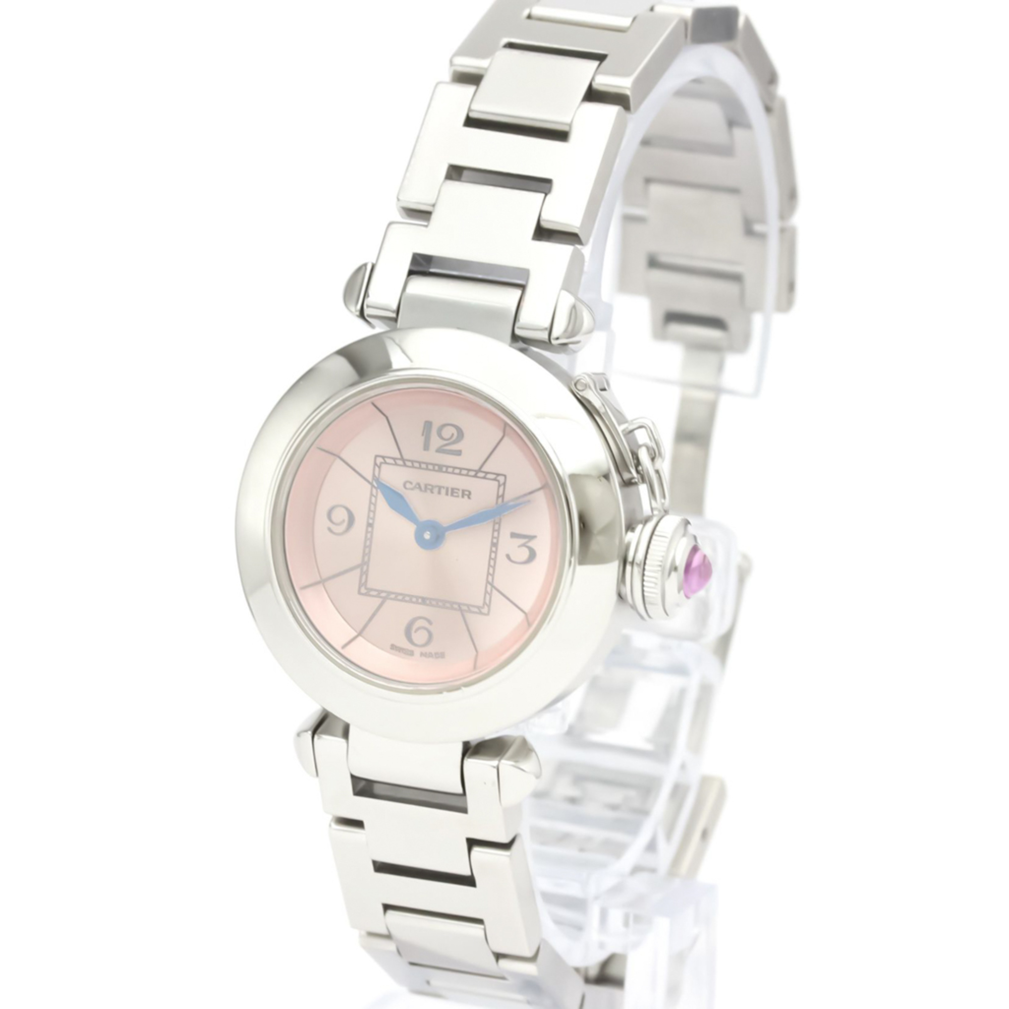 Used Cartier Miss Pasha Quartz Stainless Steel Women's Dress Watch W 314 0008