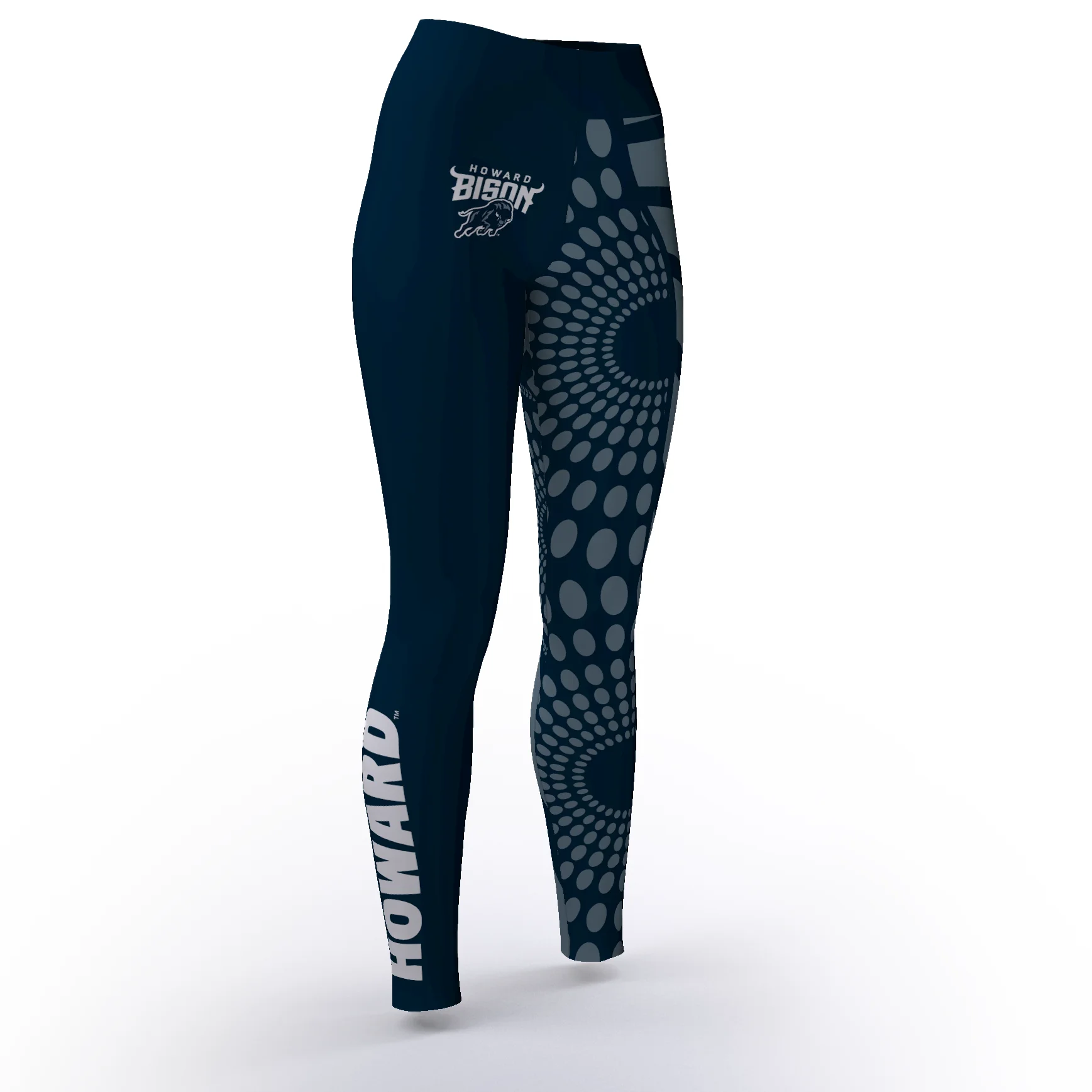 Howard University Bison Ankara Print Leggings