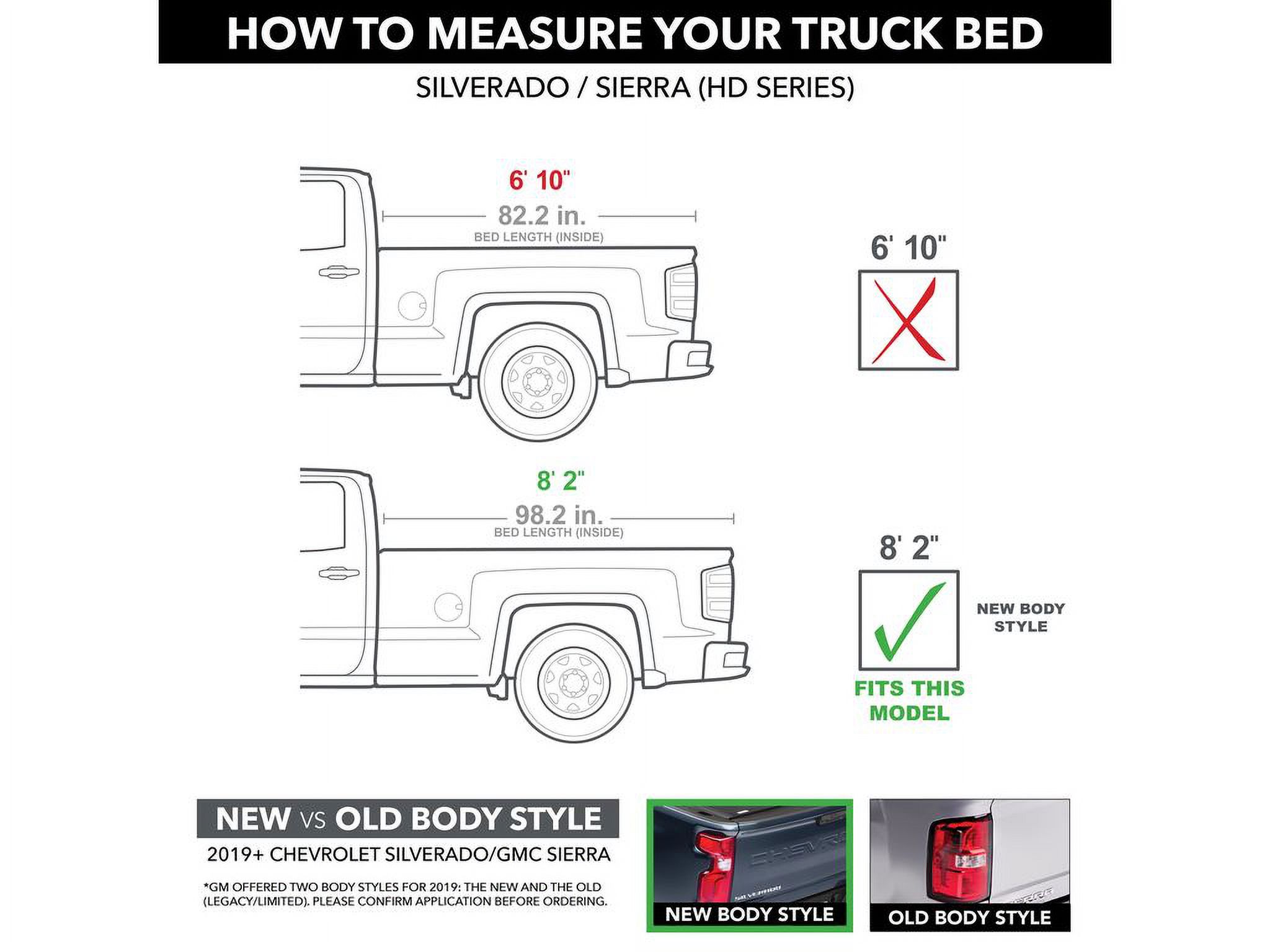 BAK by RealTruck BAKFlip MX4 Hard Folding Truck Bed Tonneau Cover | 448134 | Compatible with 2020 - 2023 Chevy/GMC Silverado/Sierra 2500/3500HD 8' 2