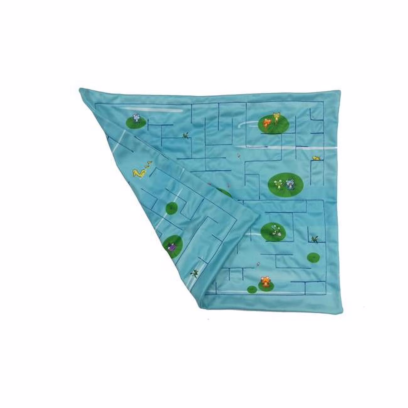 Everrich EVC-0268 17.5 x 15.75 in. Double Sided Maze Mat - Frog on Water Lily