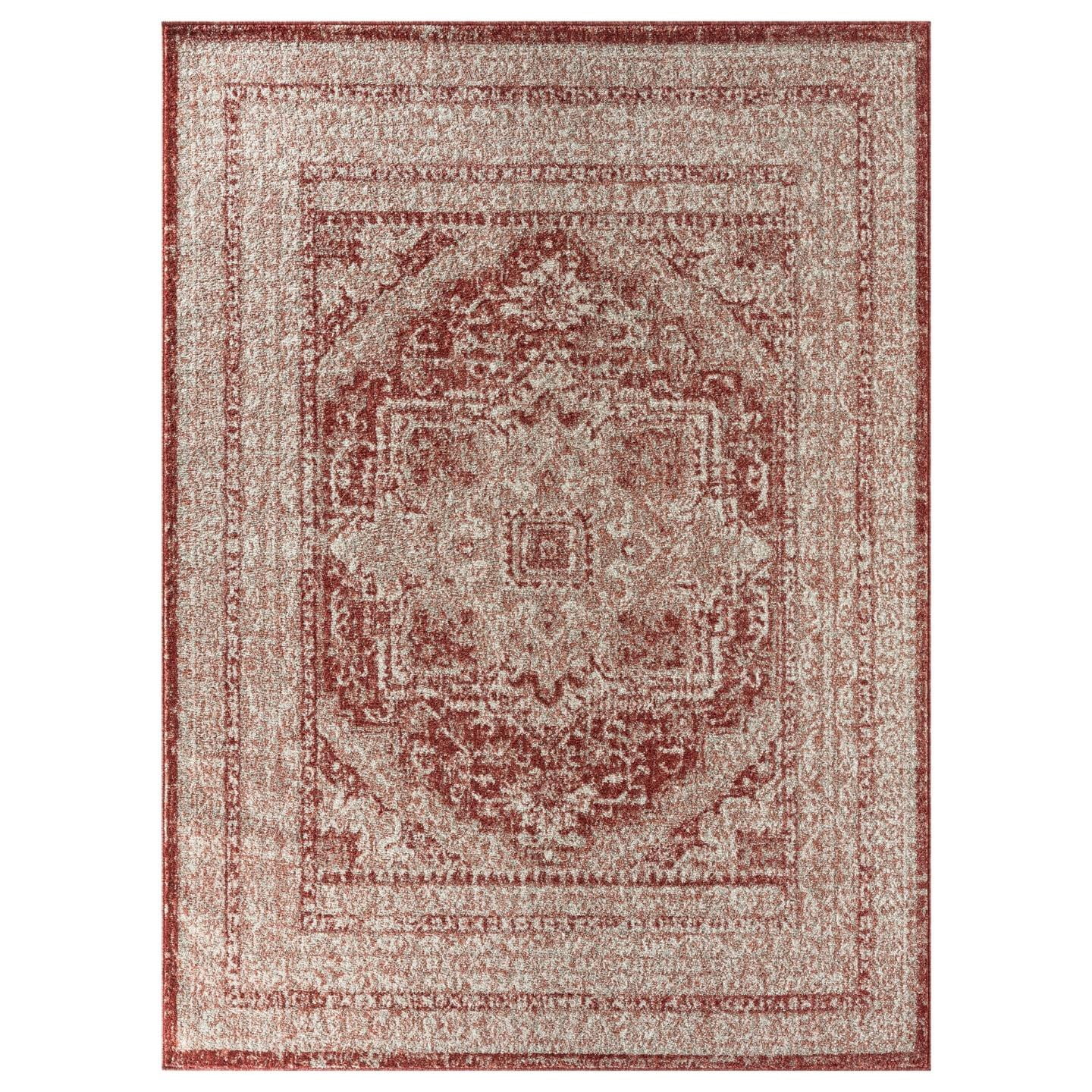 Luxe Weavers Bohemian Moroccan Burgundy 8x10 Area Rug, Indoor Carpet