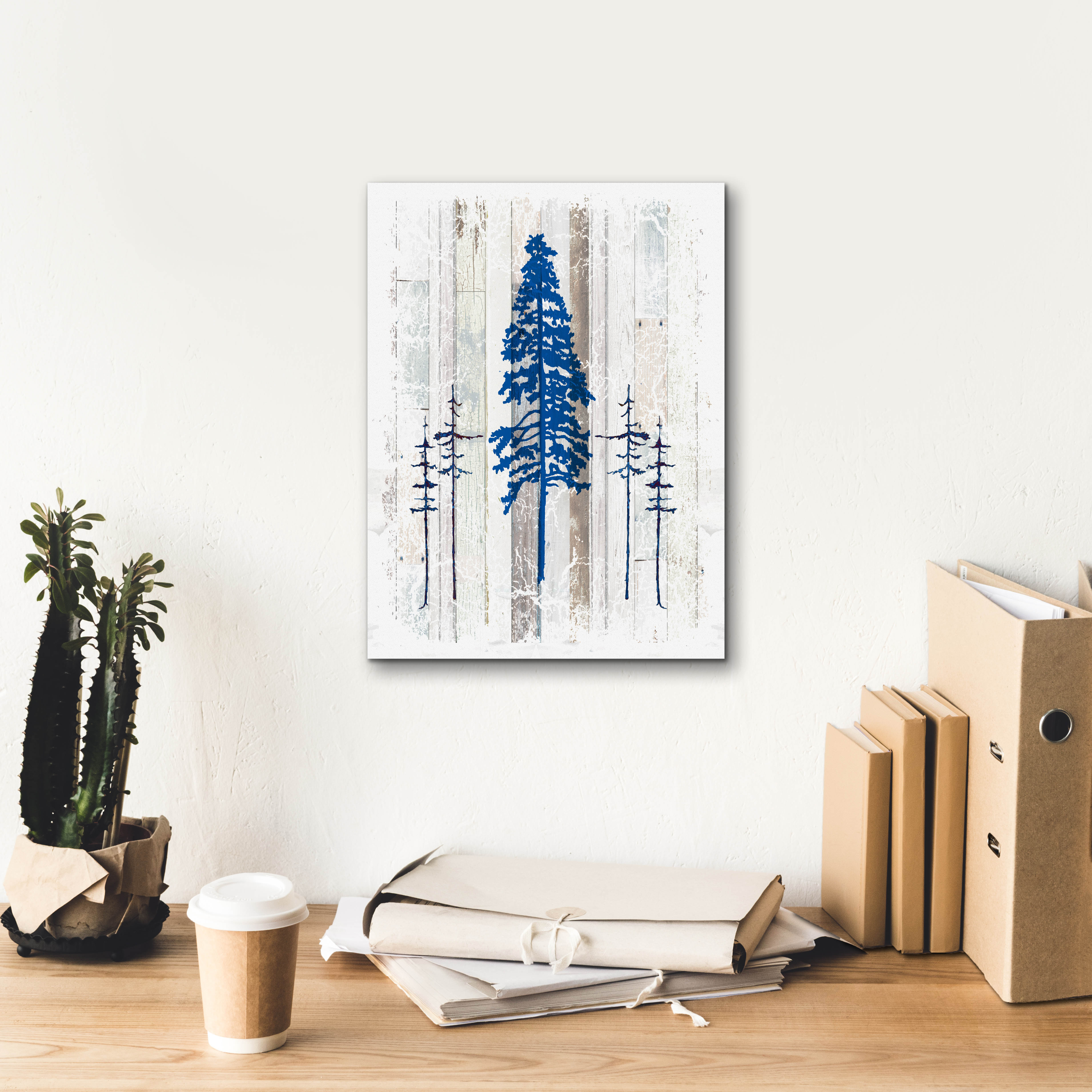 Epic Graffiti 'The Blue Moose - Lodge Pole Pine' by Lightbox Journal, Canvas Wall Art, 12