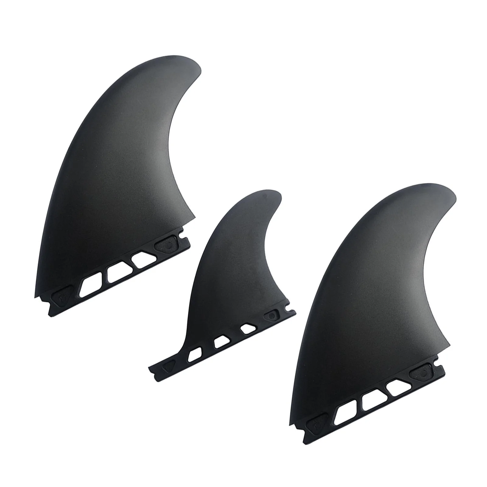 3 Pieces Surfing Fin Replacement Quick Release Detachable Surfboard Tail Rudder Surfboard Fins for Paddleboard Dinghy Longboard Accessory