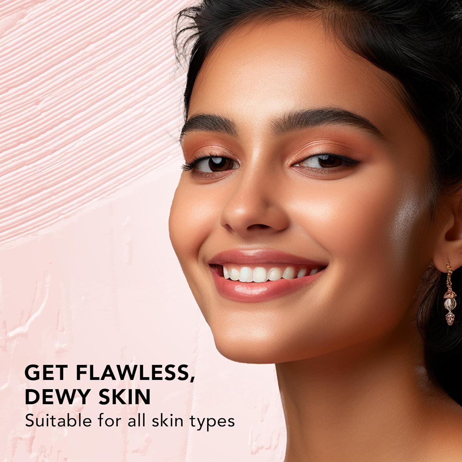 FACES CANADA Strobe Cream - Rose Gold, 30g | With Shea Butter & Hyaluronic Acid | Instant Illumination | Intense Hydration | Flawless Radiant Dewy Skin | Glowing Makeup Base