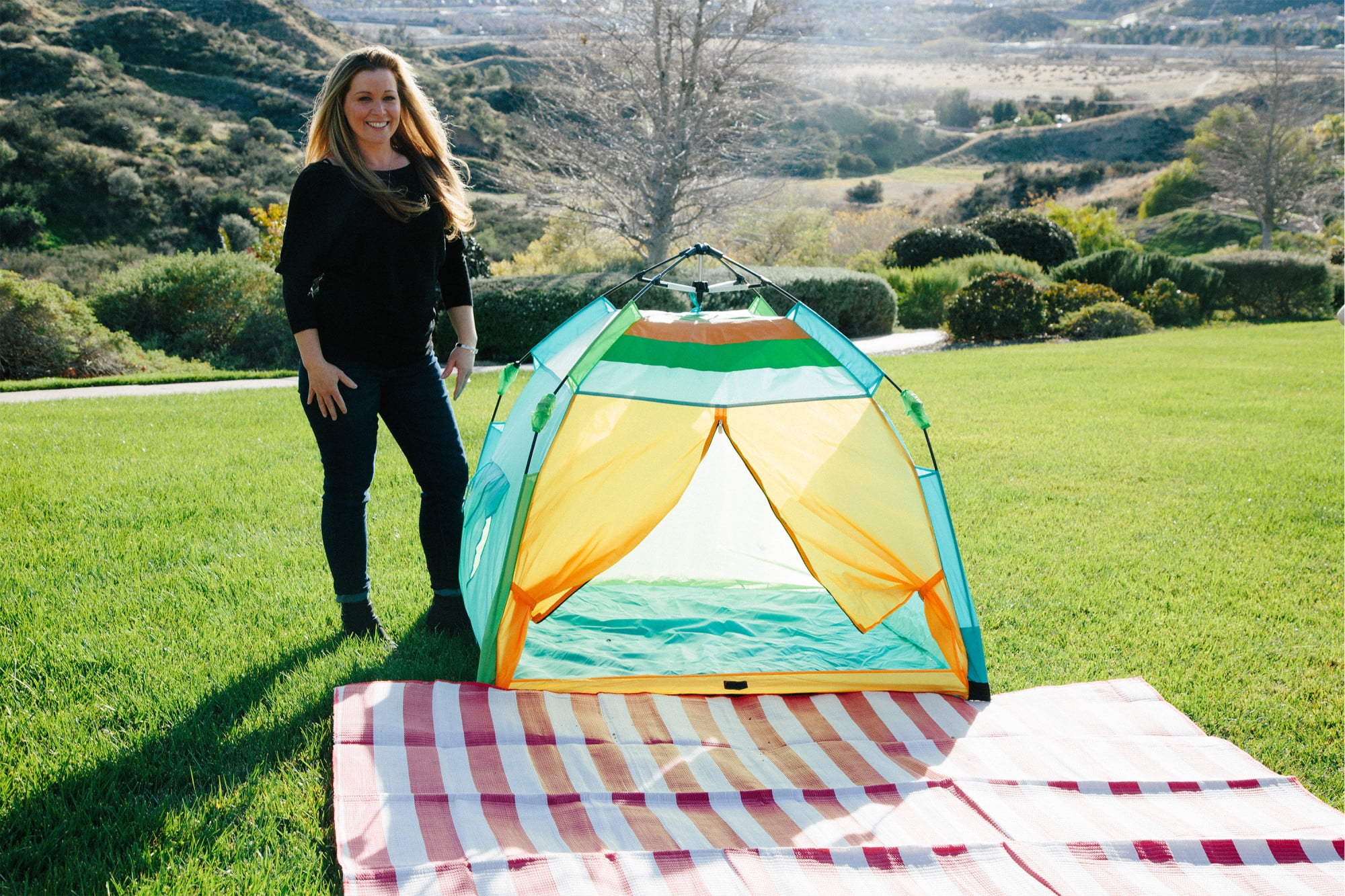 Pacific Play Tents  One Touch Beach Tent 48 In X 48 In X 36 In