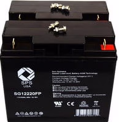 SPS Brand 12V 22Ah Replacement Battery (SG12220FP) for IBM AS400-9406 UPS (2 Pack)