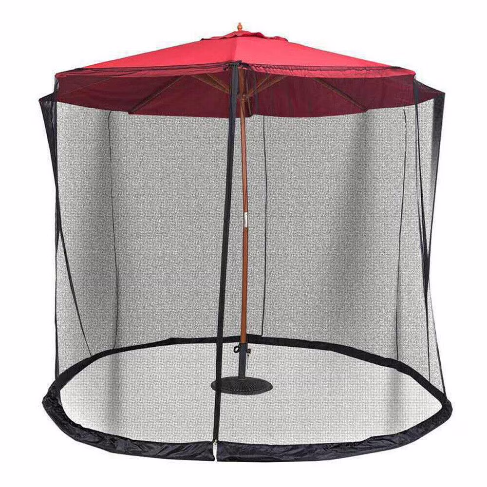 MIDUO Patio Umbrella Mosquito Net Bug Insect Table Sunscreen Cover Home Netting 10ft