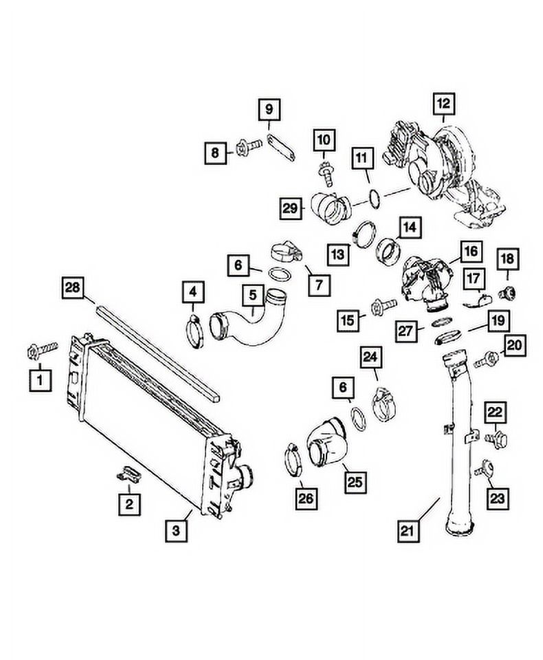 New Genuine Mopar Resonator Turbo OE 68141729AB
