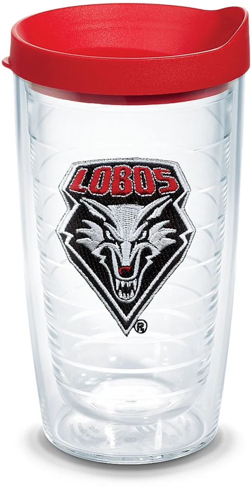 Tervis Made in USA Double Walled University of New Mexico Lobos Insulated Tumbler Cup Keeps Drinks Cold & Hot, 16oz, Primary Logo