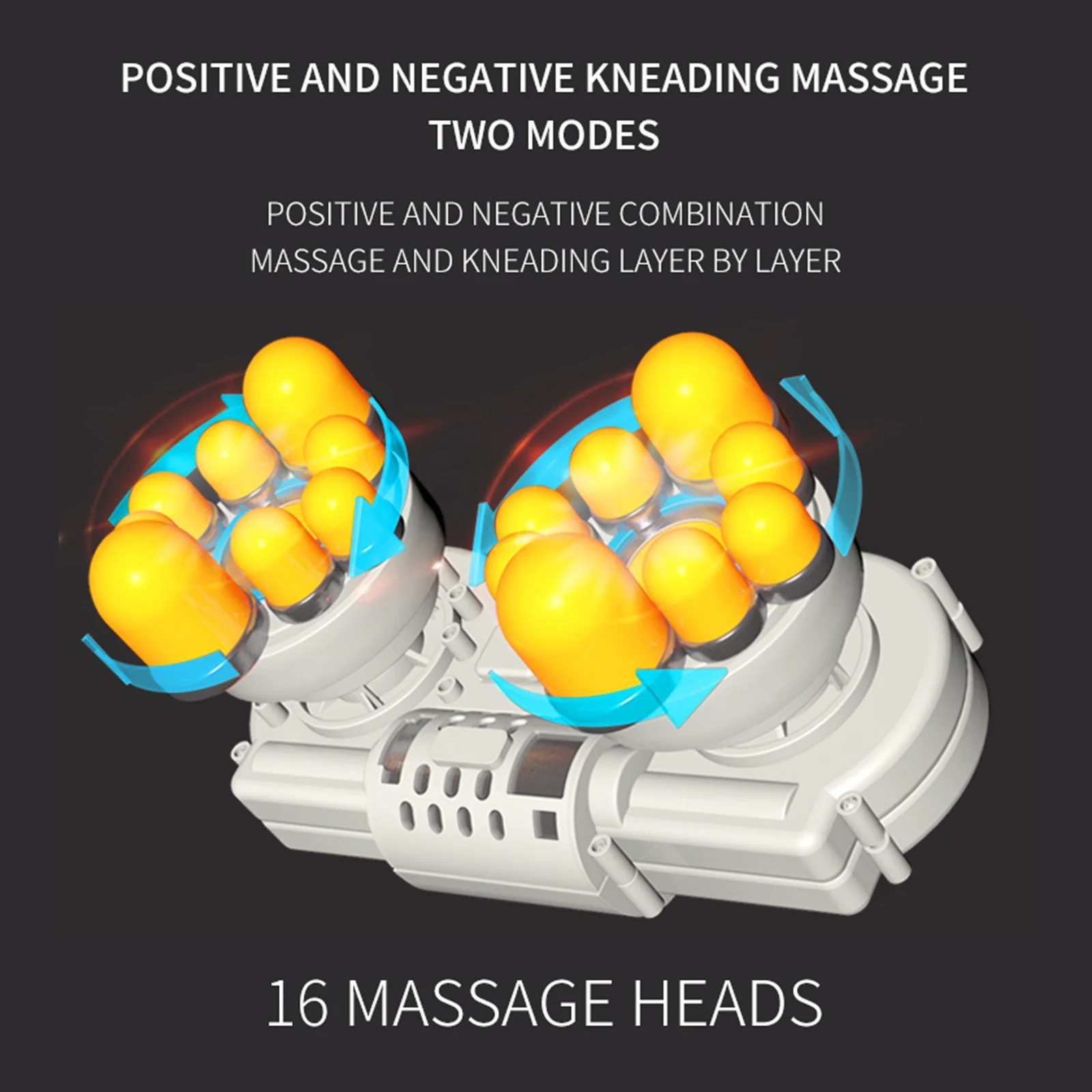 Back and Neck Massager with Heat Deep Kneading Massage for Neck Back Shoulder Foot and Legs for Home Office&Car