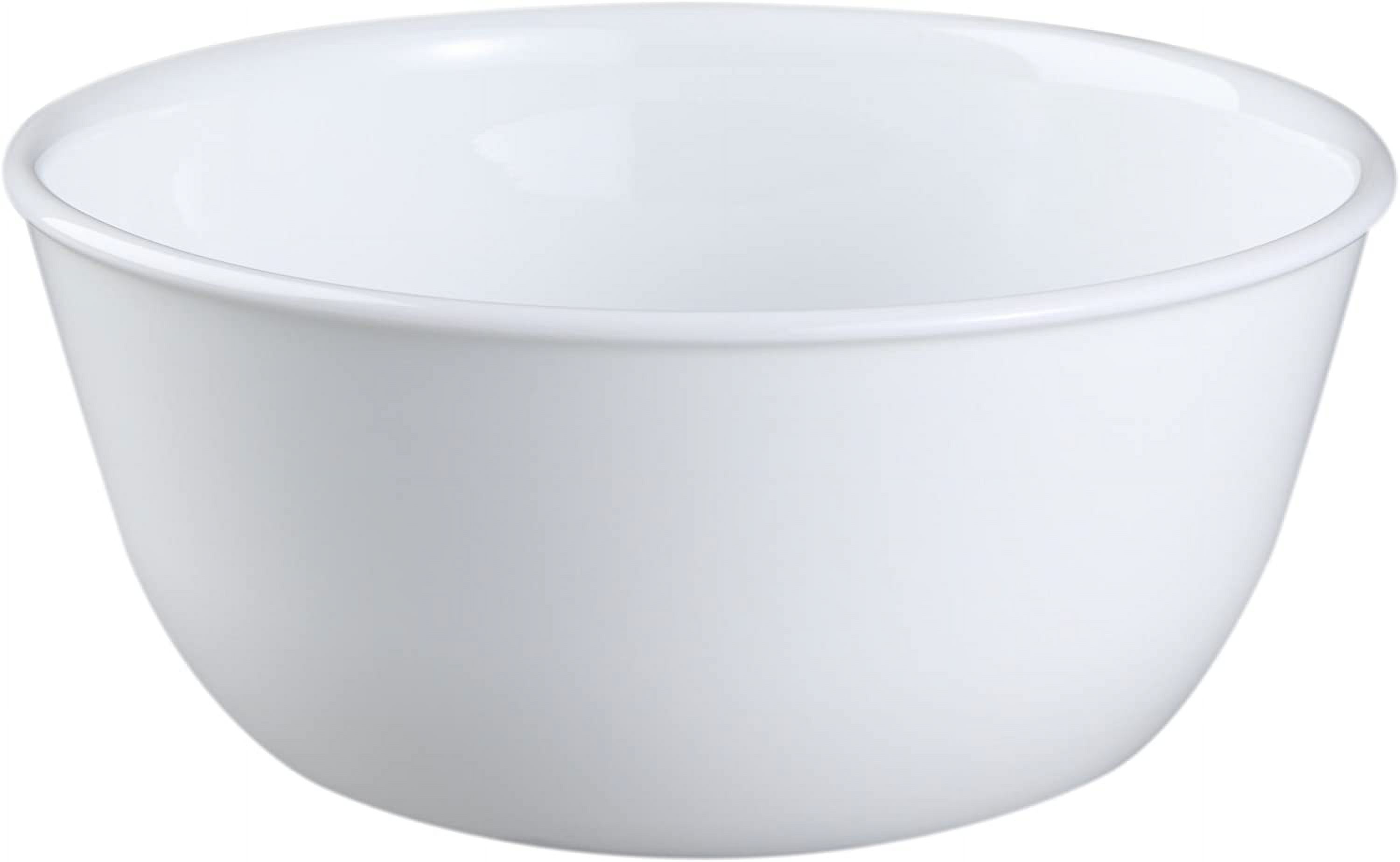 White Livingware 28-Ounce Super Soup/Cereal, Winter Frost, 1 Bowl