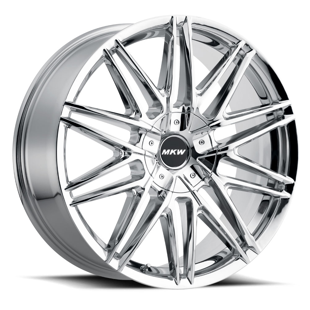 20x8.5 MKW M124 Chrome Wheel 5x4.5/5x120 (40mm)