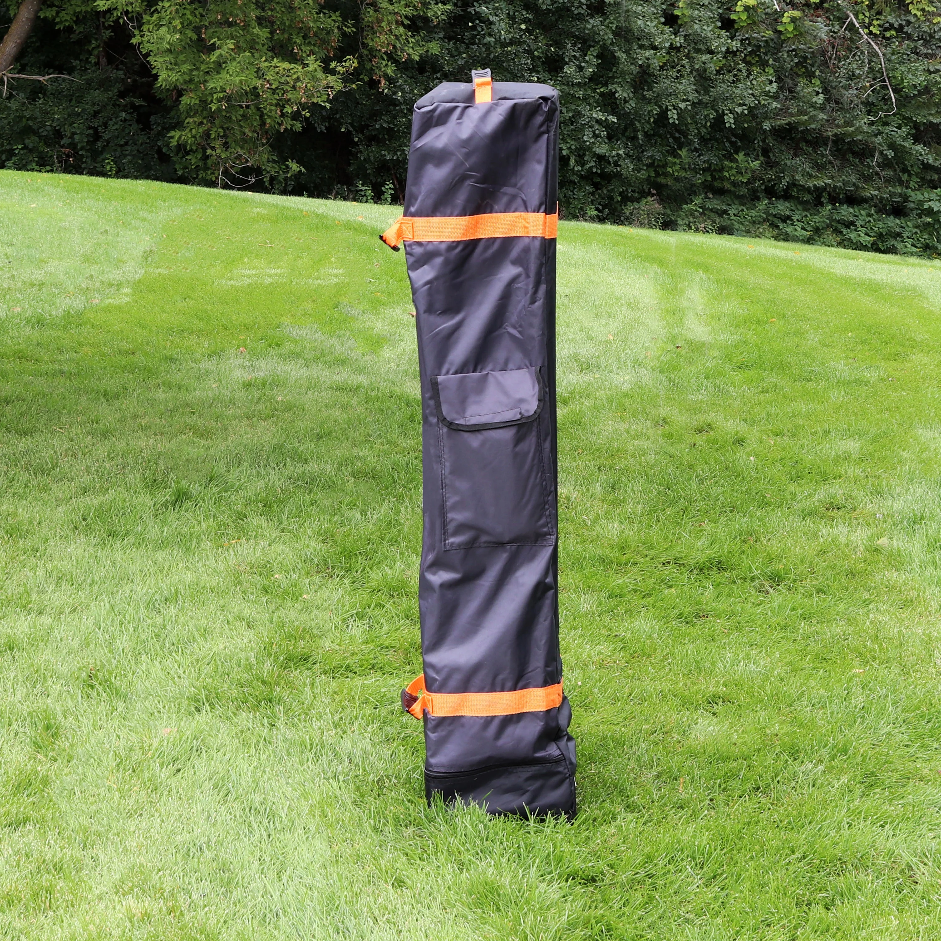 Sunnydaze Premium Polyester Pop-Up Canopy Rolling Carrying Bag - Black - 10' x 10'