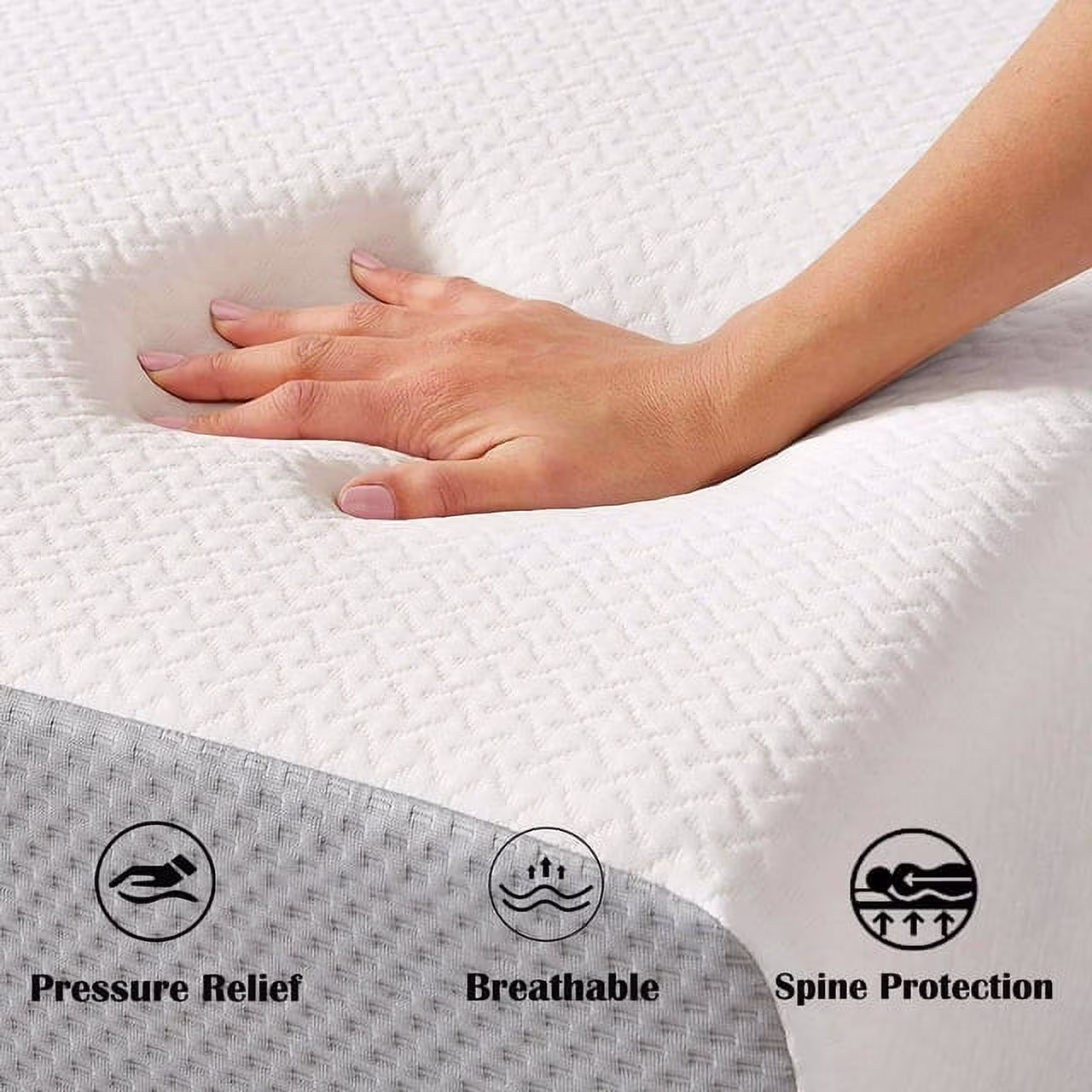 6 inch Memory Foam Mattress, Soft Plush Feel,Twin
