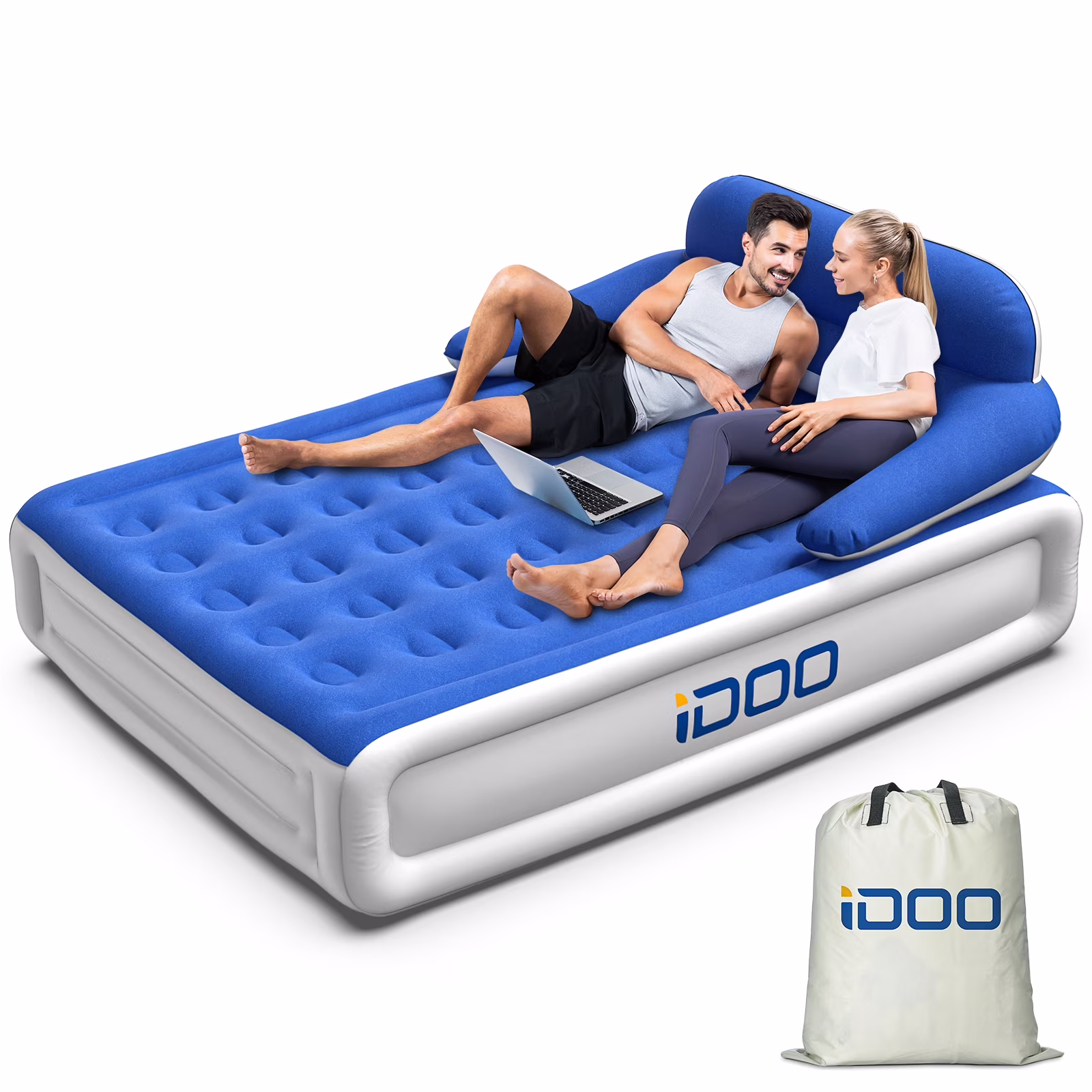 iDOO Queen Headboard Air Mattress, 18