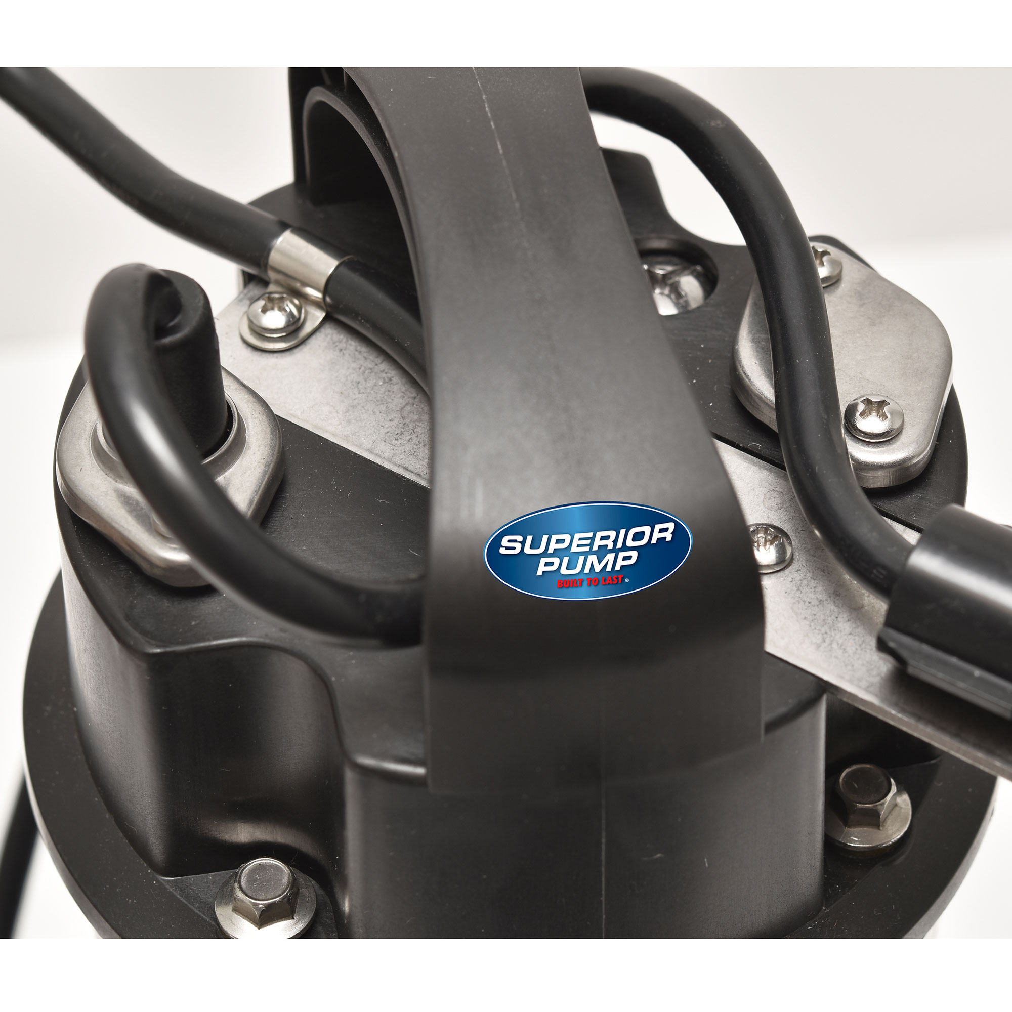 Superior Pump Stainless Steel 92571 1/2 HP Cast Iron Water Utility Sump Pump with Side Discharge Tethered Float Switch, Stainless