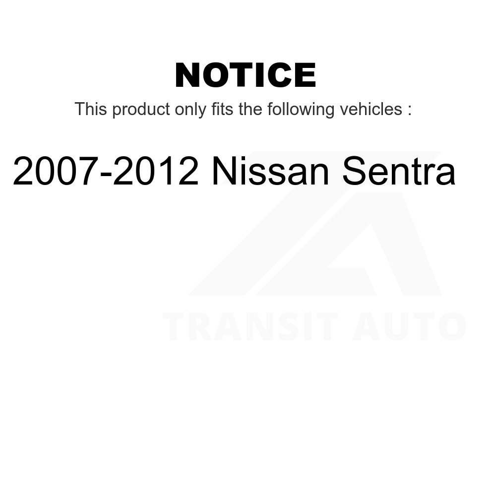 Front Steering Tie Rod End Kit For 2007-2012 Nissan Sentra KTR-103844