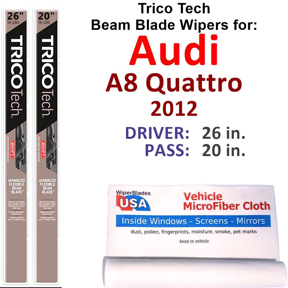2012 Audi A8 Quattro Beam Blade Wipers (Set of 2)