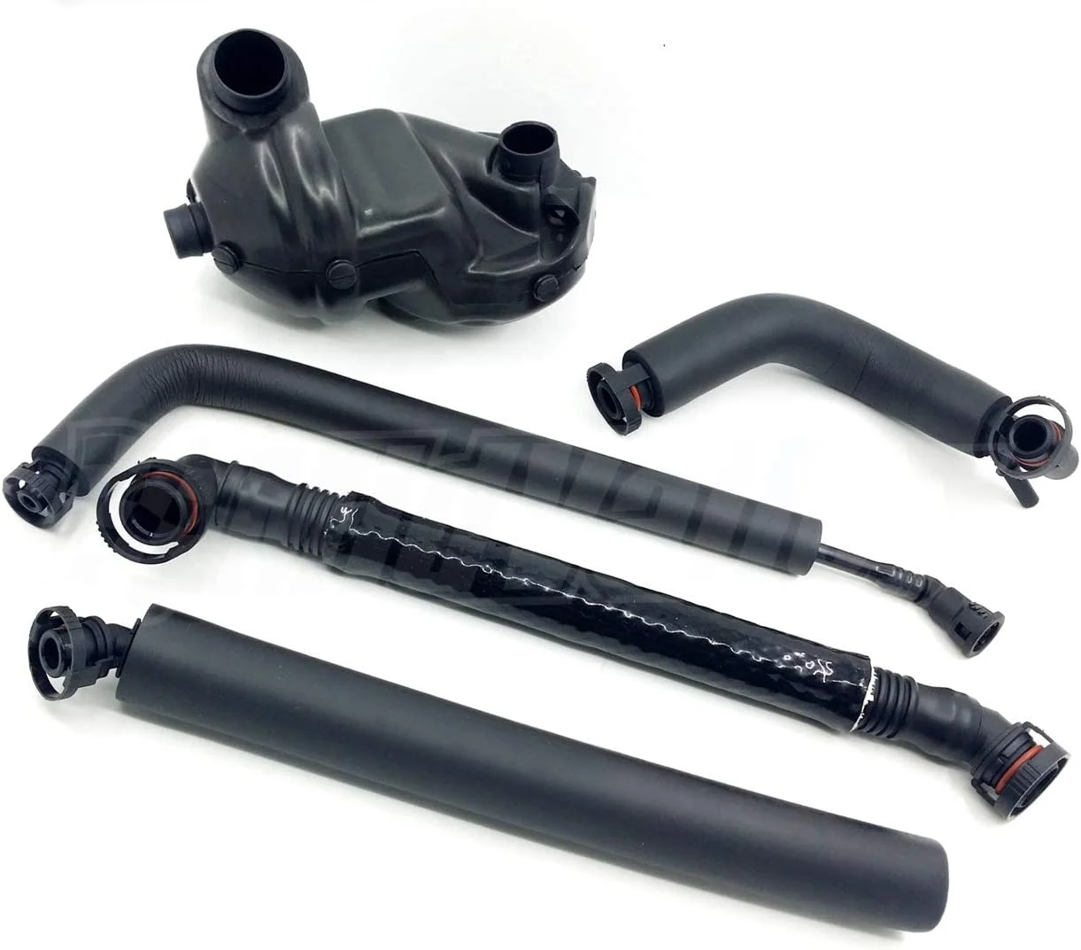 Mid Valley - PCV Crankcase Vent Valve & Breather Hose Cold Weather Climate 5 Pcs For BMW E46