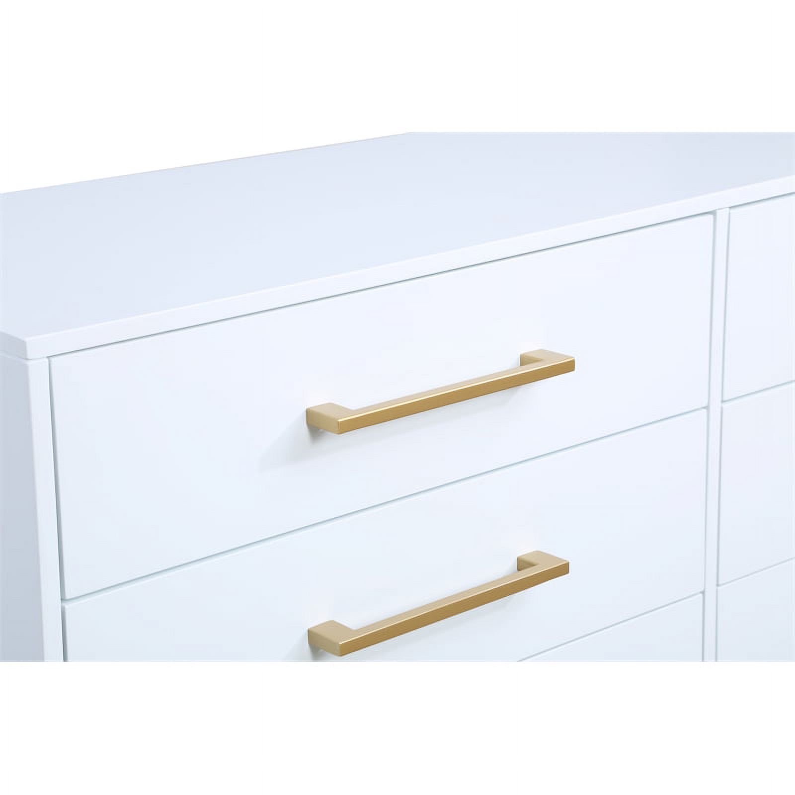 Meridian Furniture Maxine Dresser in Rich White Finish