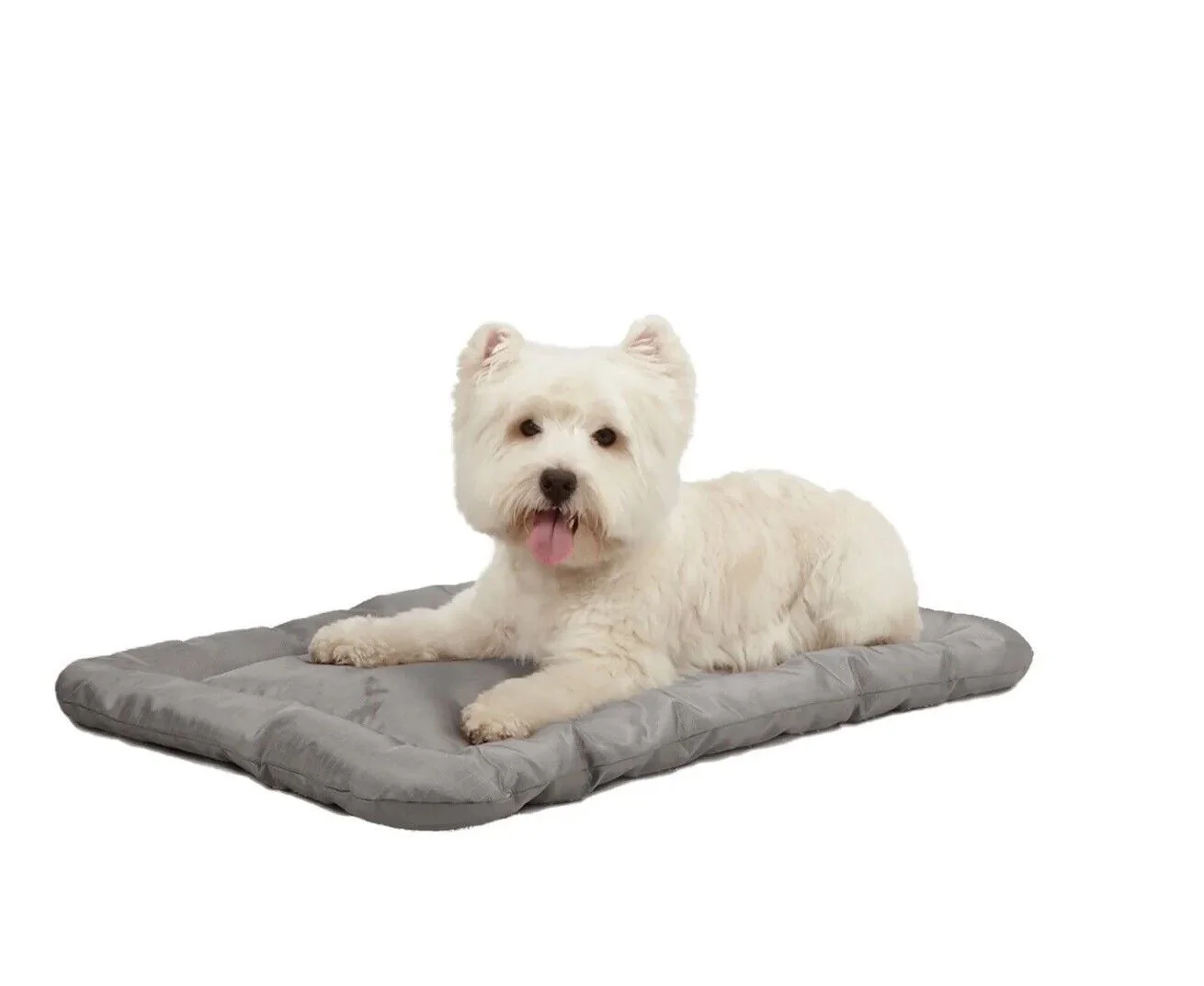 Heavy Duty Chew Resistant Gray Crate Mats for Dogs Reinforced Megaruffs Dog Beds (xLarge - 47¾