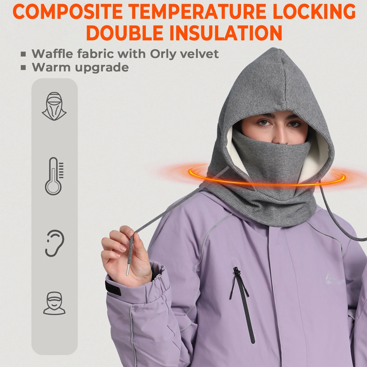 Balacava Ski Mask Hunting Masks for Men Women Full Face Winter Camping Gear Blue