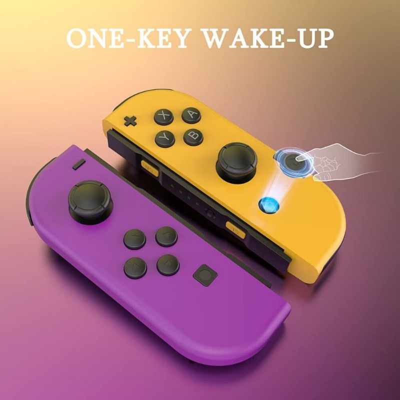 For Joy-Con (L/R) Wireless Controllers for Switch - Neon Purple/Neon Orange
