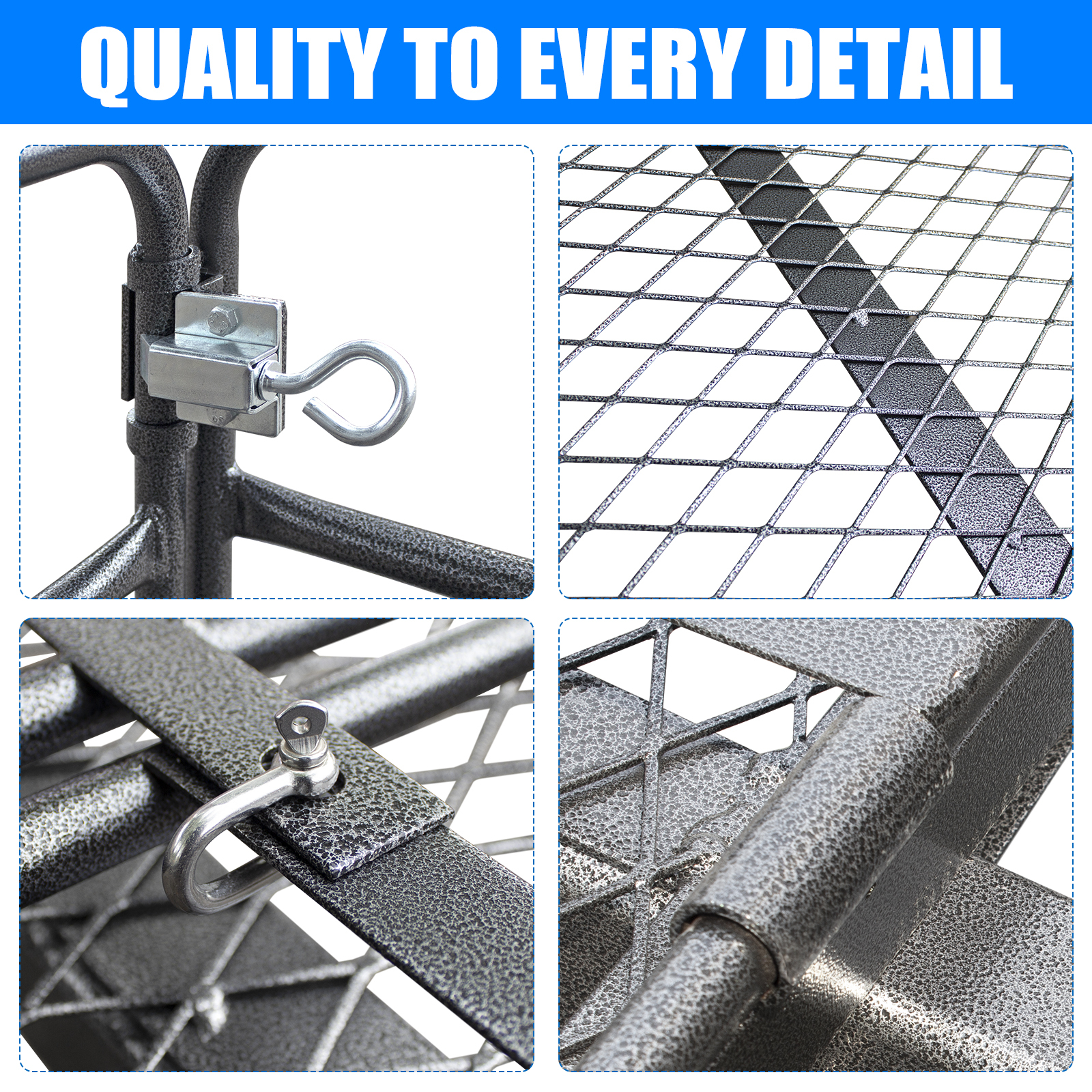 LWTURMRT Universal Foldable Hitch Cargo Carrier Basket 58X23X14in 500 lbs Luggage Rack w/ 2