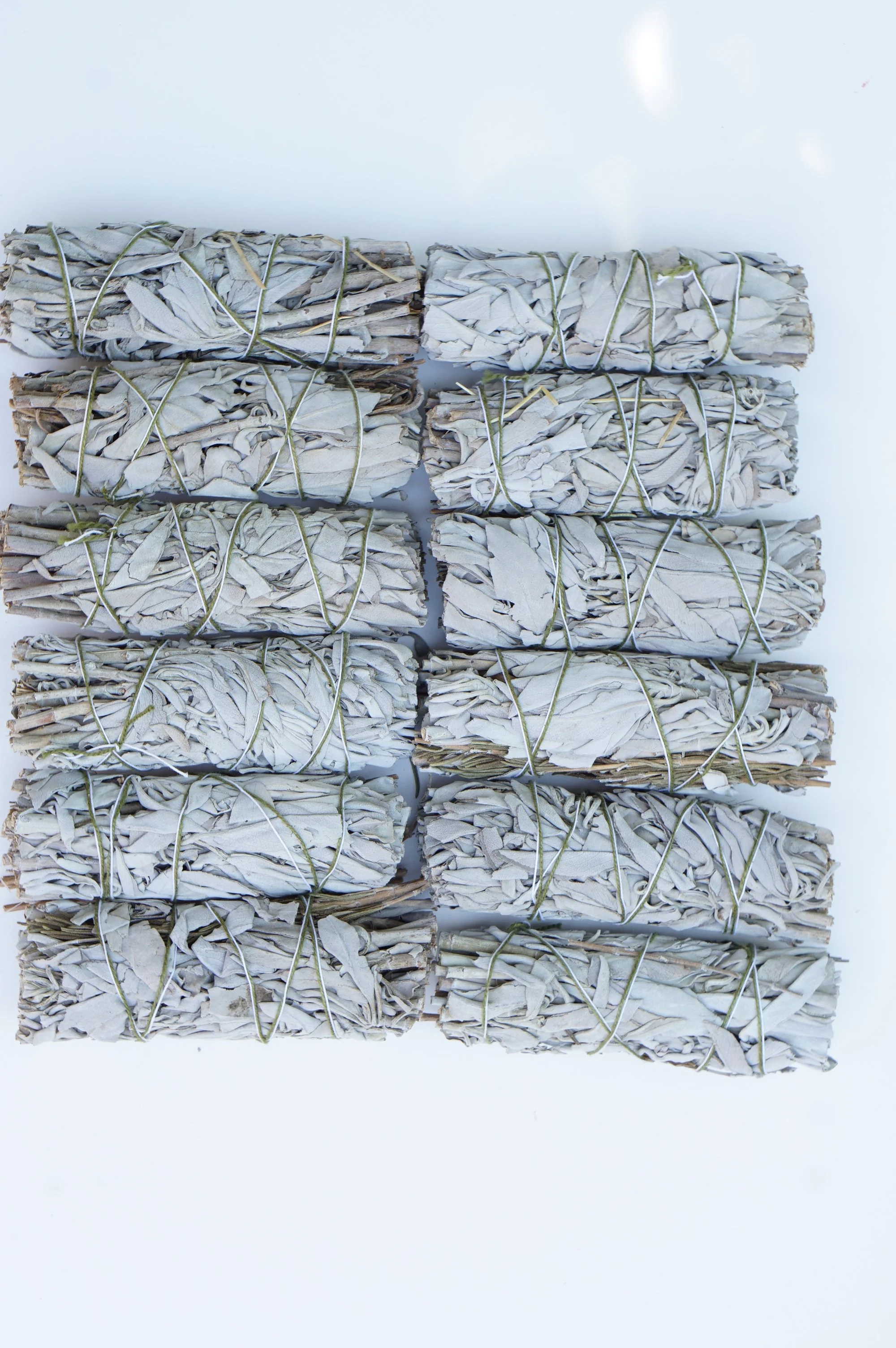 20pcs Organic White Sage Smudge 4 inches
