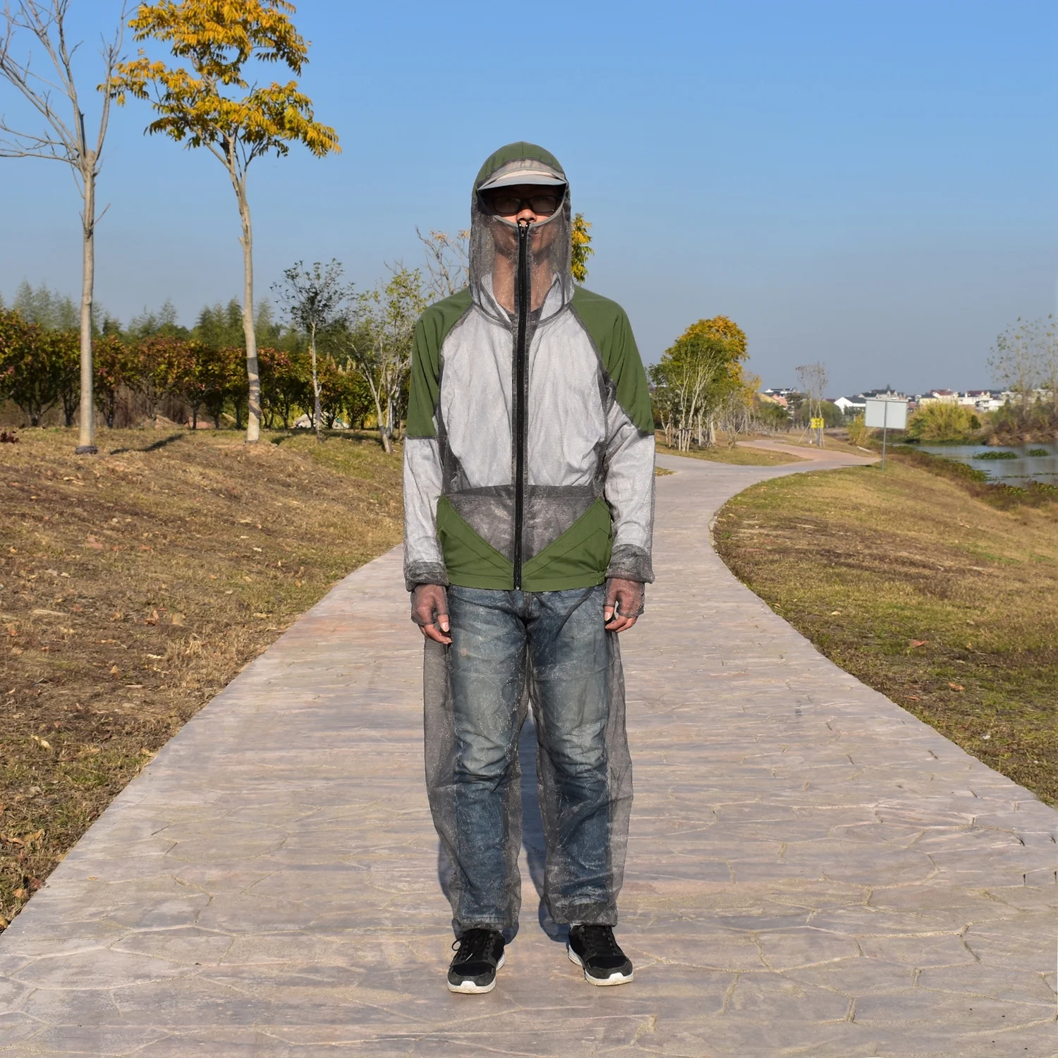 Tomshine Tomshine Hood Mosquito Repellent Net Clothing Insect-Proof Suit Outdoor Protection Set Fishing Clothes