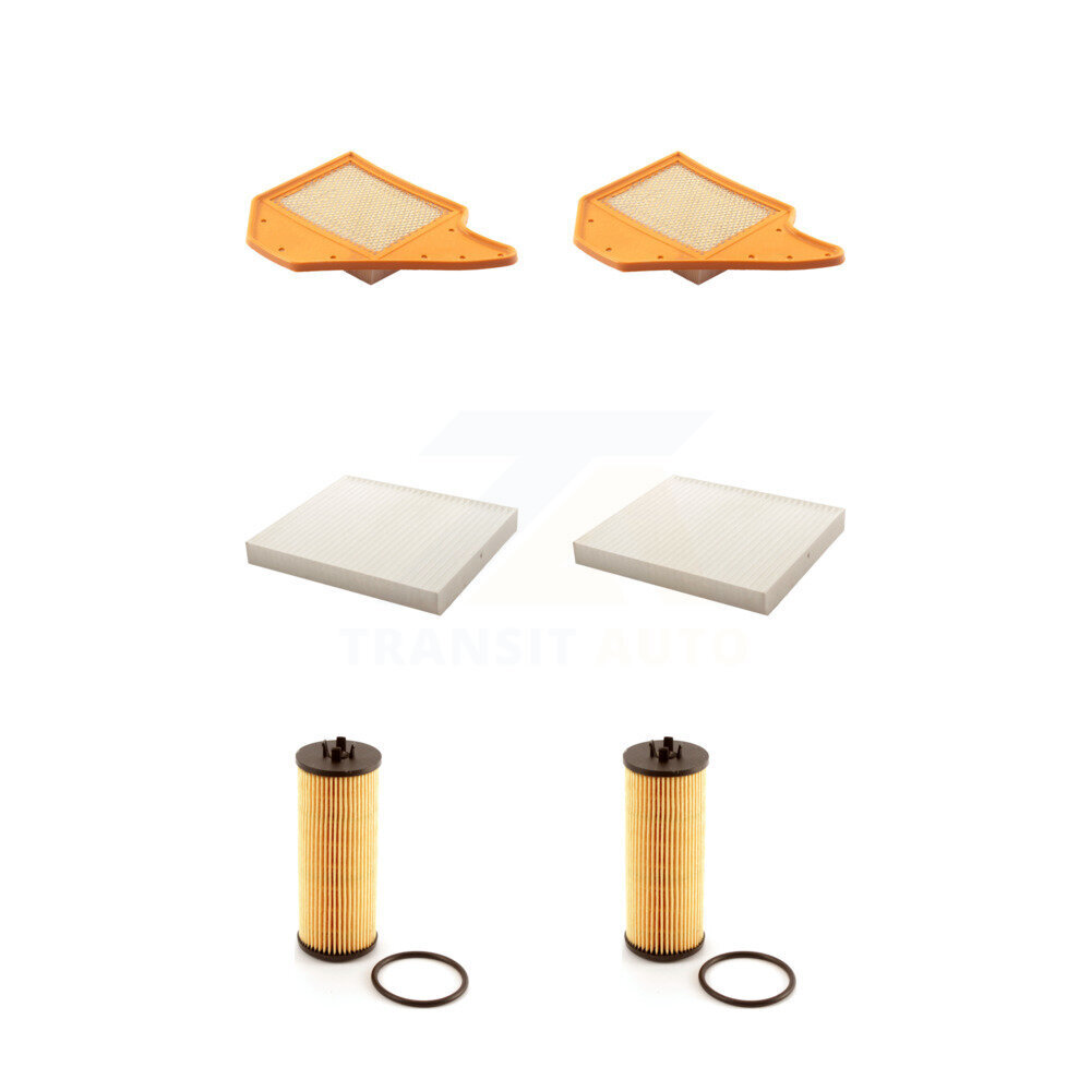 PUR 2x Air + 2x Cabin + 2x Engine Cartridge Oil Filter (6 Total) Kit for Car Dodge Grand Caravan Chrysler Town & Country Volkswagen Routan Ram C/V KFM-101275