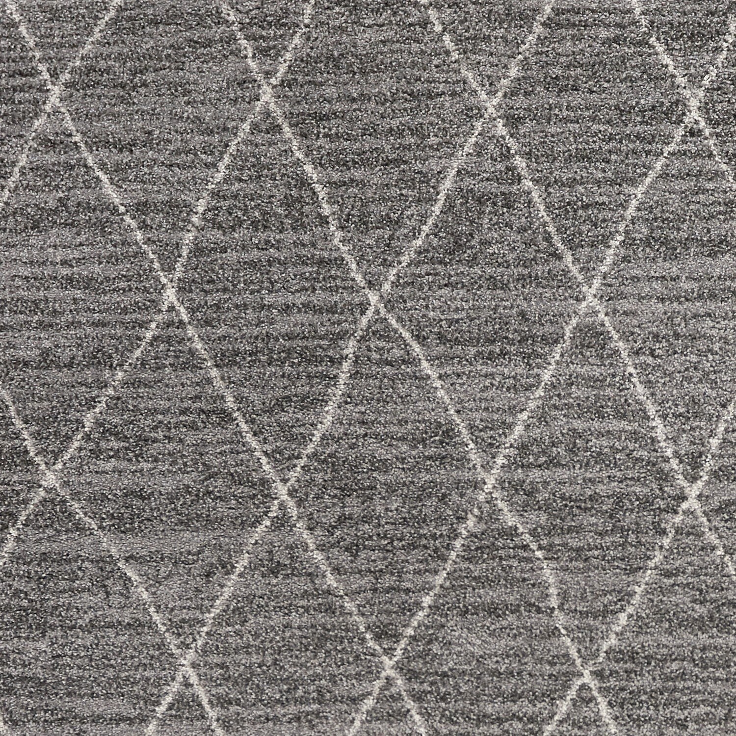 5' x 8' Grey Geometric Diamond Indoor Area Rug - 5' Octagon|