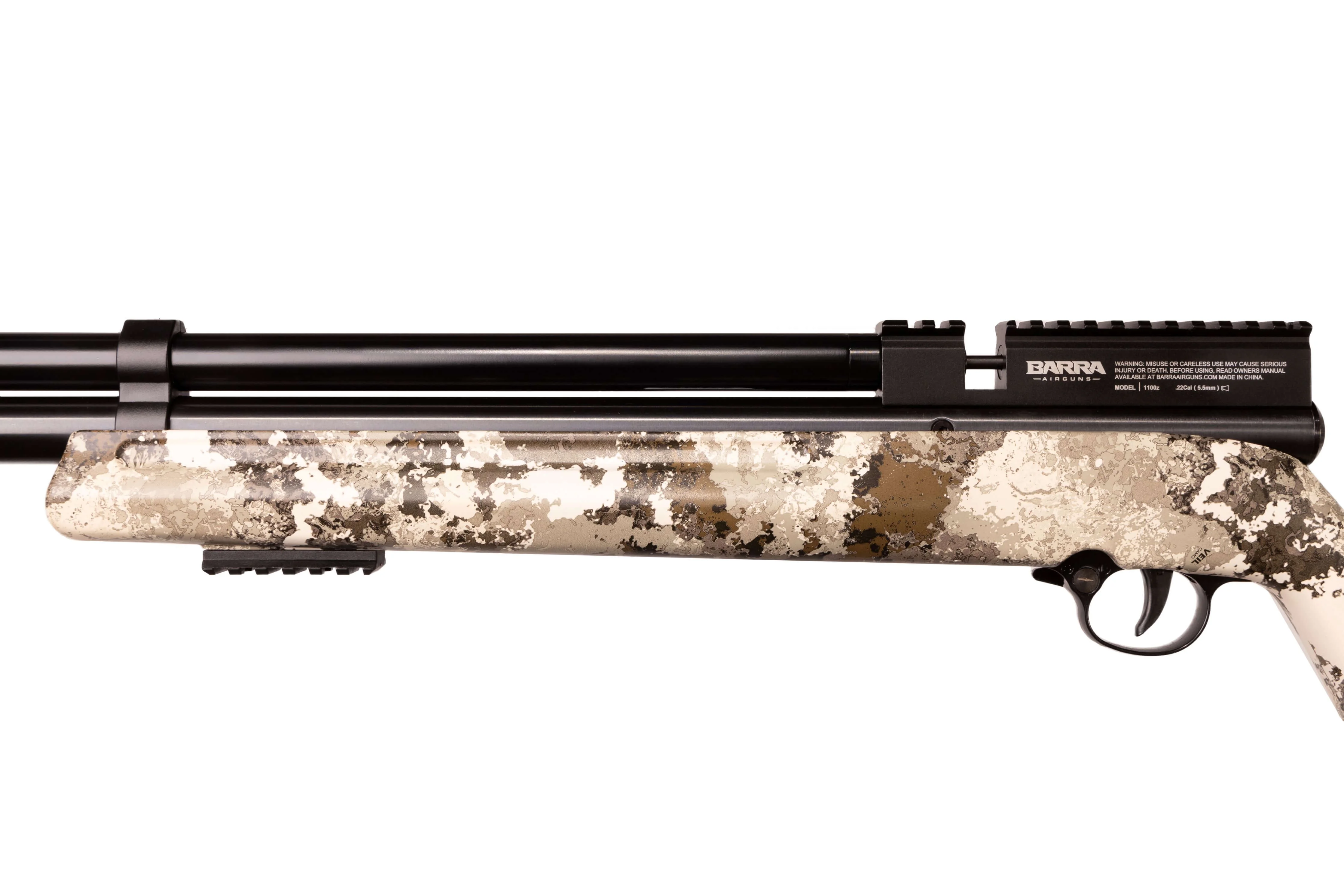 Barra Airguns 1100z .177 Pre-charged Pneumatic Pellet Air Rifle, Veil Camo