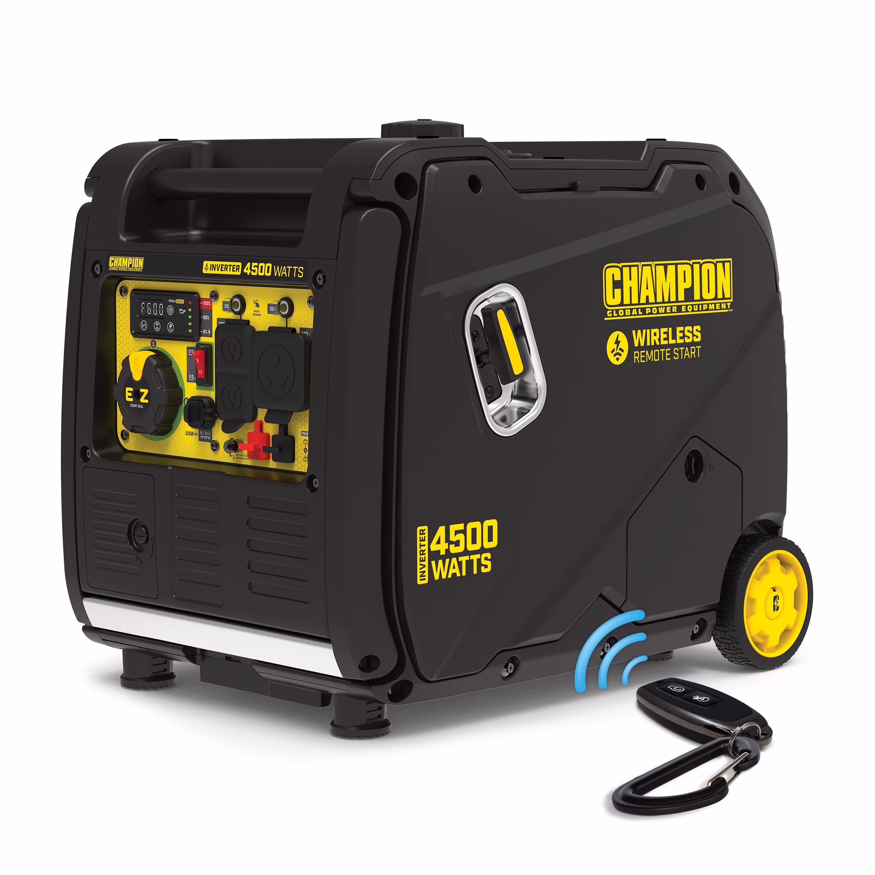 Champion Power Equipment 4500-Watt Portable Gasoline Inverter Generator with Wireless Remote Start