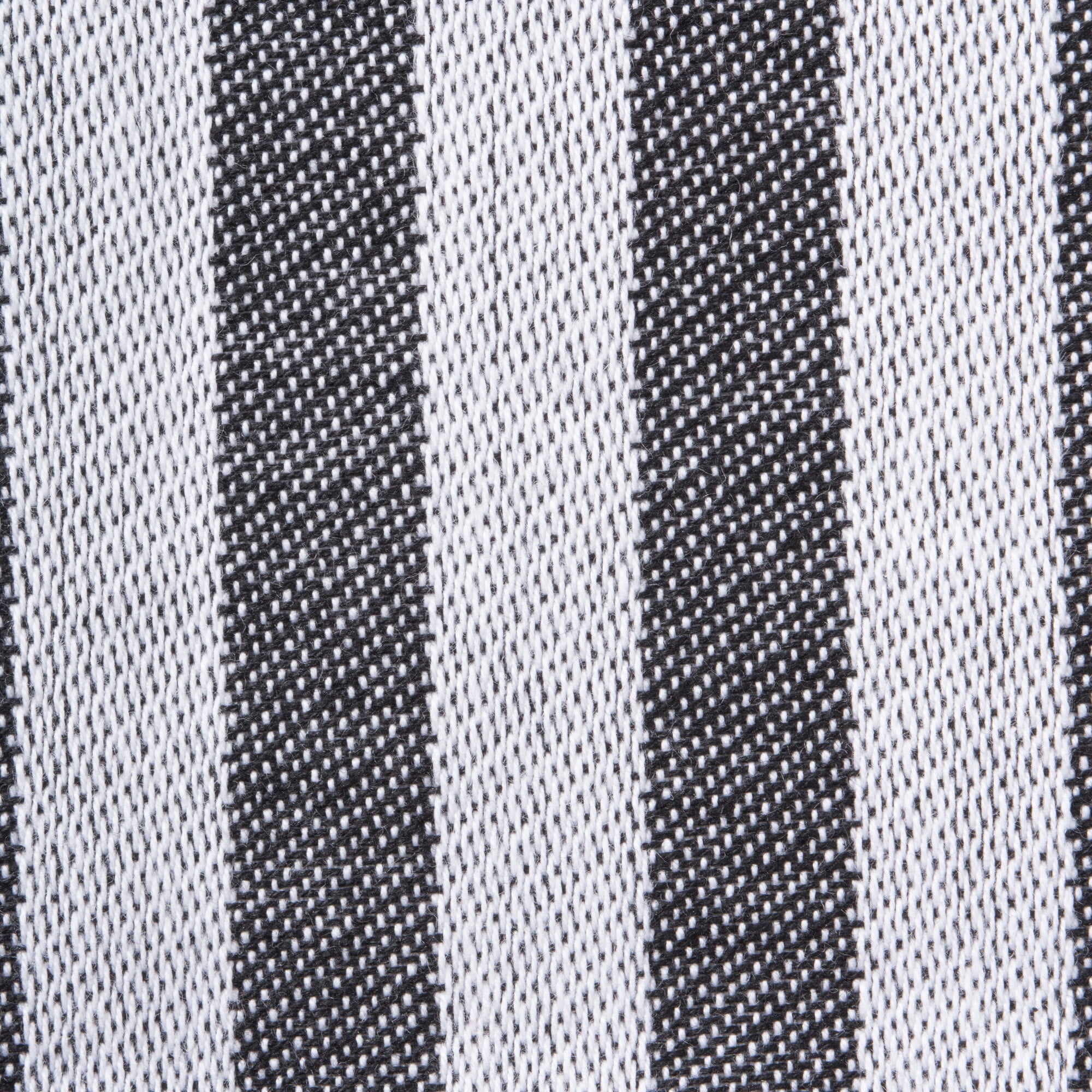 CC Home Furnishings Set of 3 Black and White Stripe Patterned Rectangular Dishtowels 28