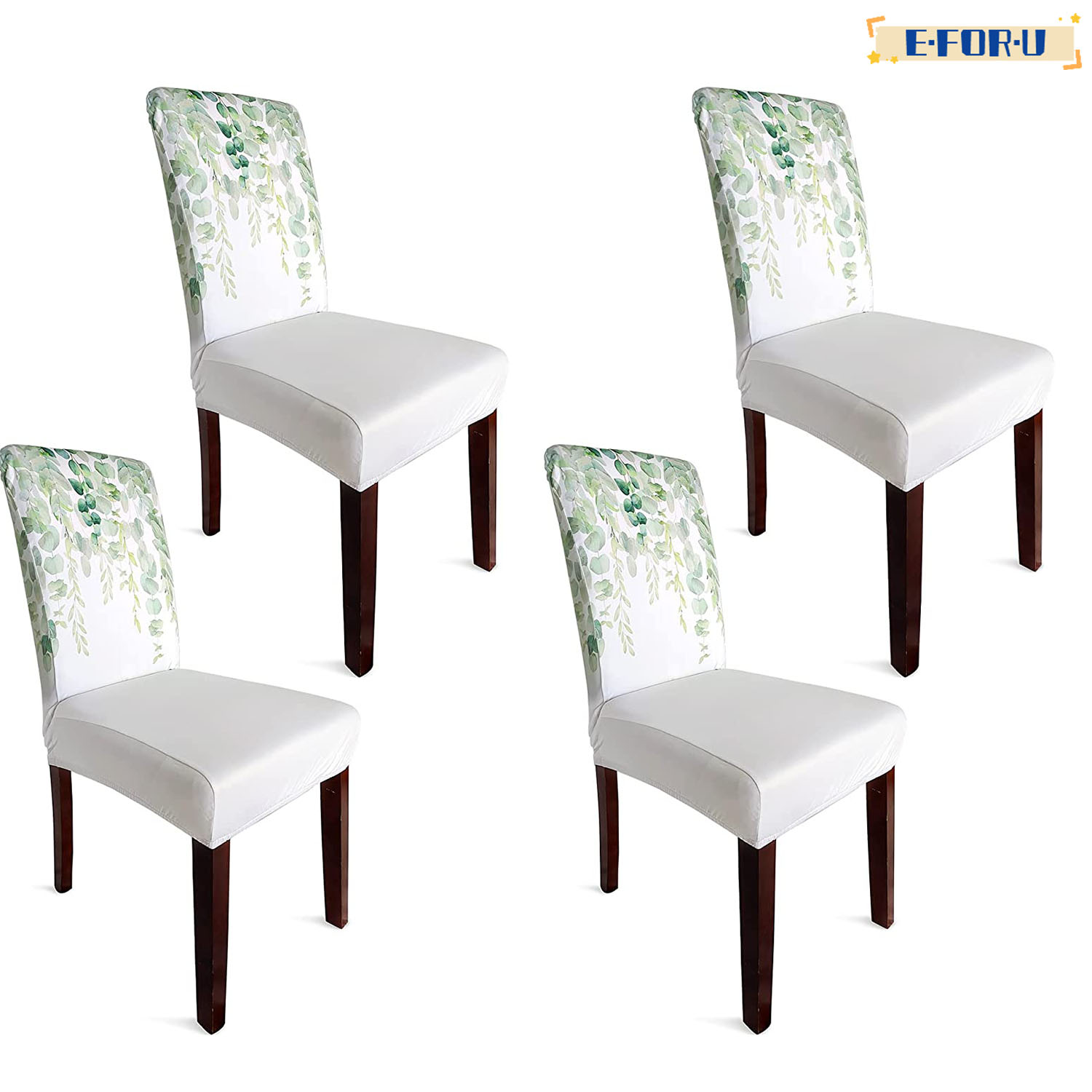 Dining Room Chair Covers Slipcovers Set - Spandex Super Fit Stretch Removable Washable Kitchen Parsons Chair Covers Protector for Dining Room