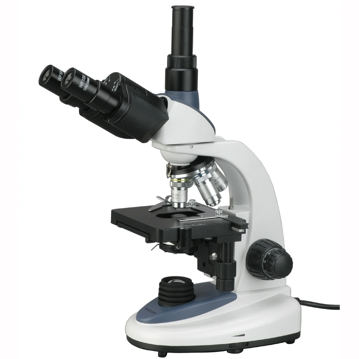AmScope 40X-2000X 1W LED Trinocular Compound Microscope New