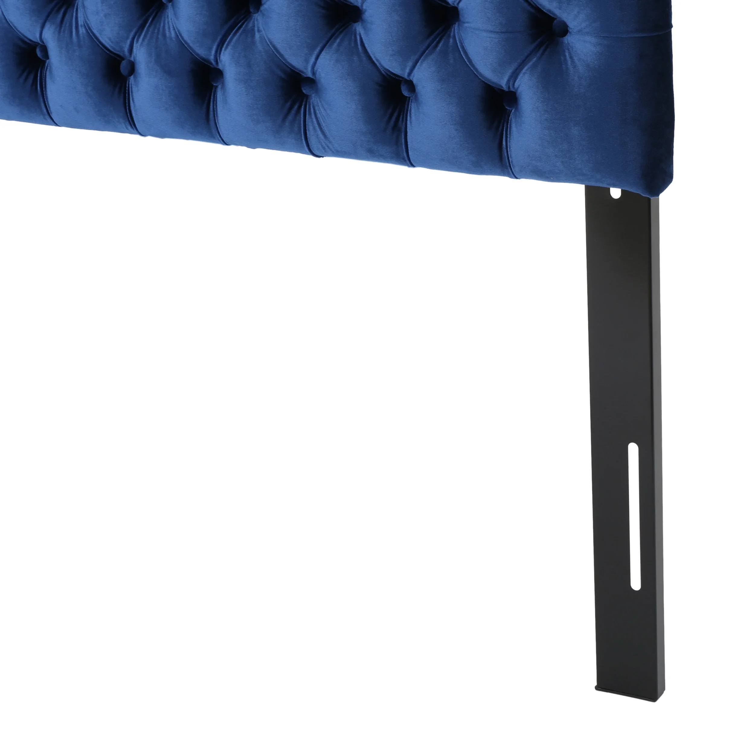 Noble House Ochoa Velvet Queen/ Full Headboard,Navy Blue