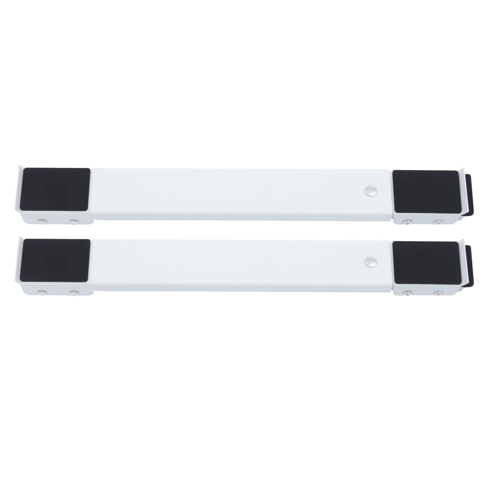 2pcs Extendable Adjustable Washing Machine Stand Movable Furniture Roller Base 18.11*1.97*1.57